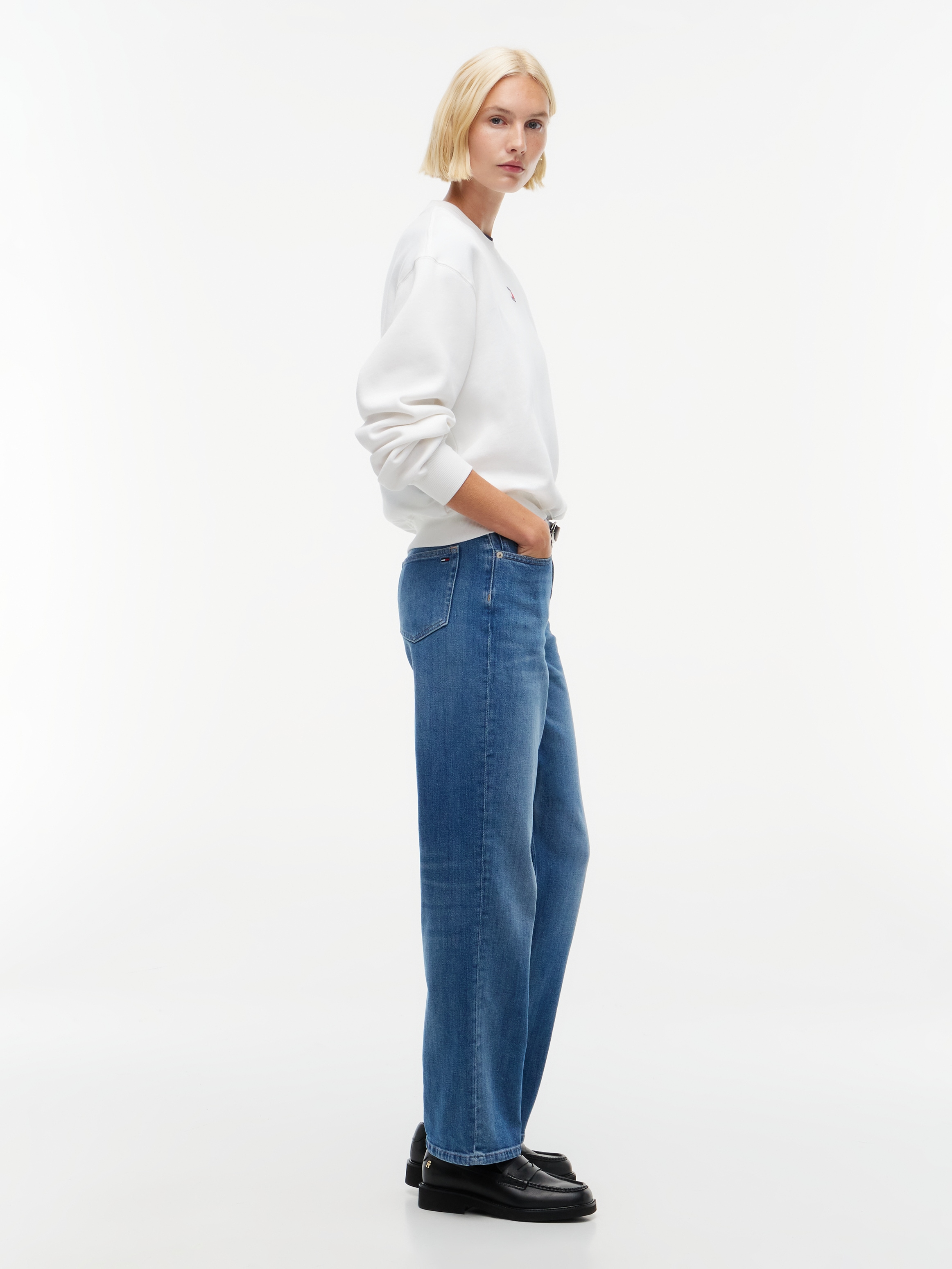 Tommy Jeans Jeans droit »SOPHIE LOW RISE STRAIGHT DJ5137« mélange de coton, coupe droite