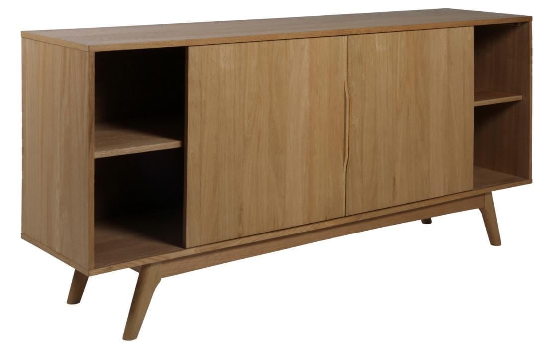 AC Design Sideboard »Marte« Anrichte, Eiche/Furnier, 2 Schiebetüren, 4 Schubladen, Breite 180 cm