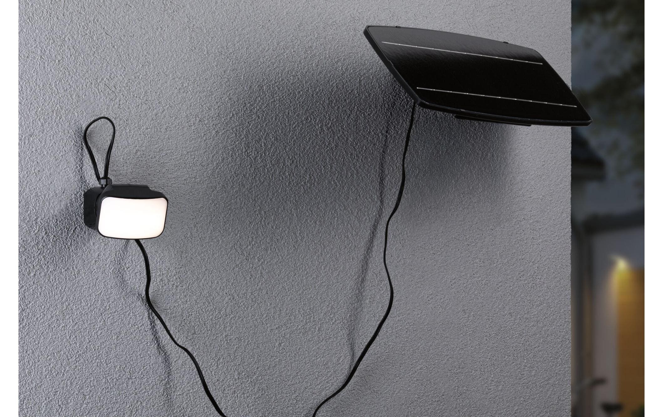 Paulmann Aussen-Wandleuchte »Solar Fluter Flotas inkl. Bewegungsmelder IP65 3000K 700 lm« LED-Modul warmweiss