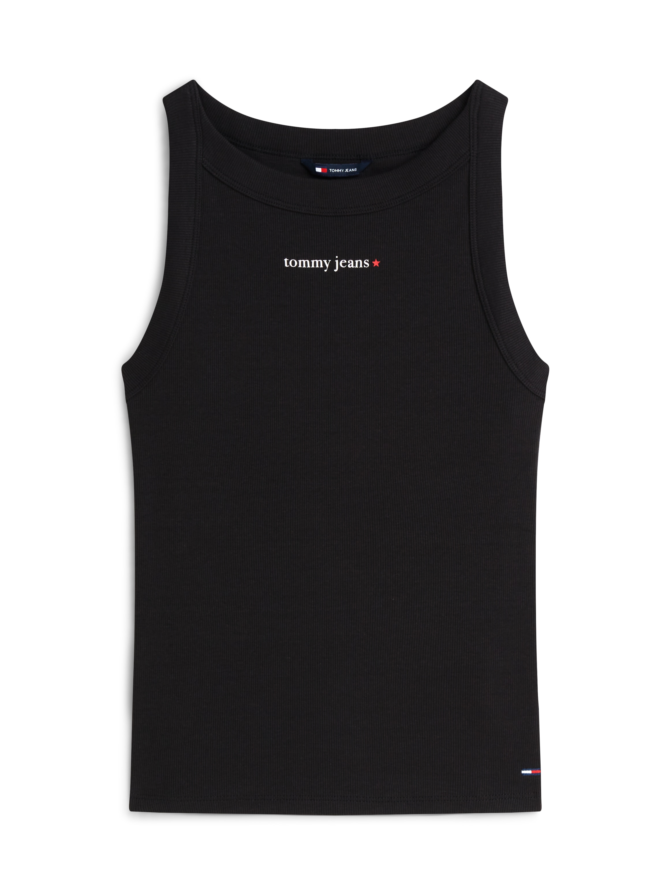 Tommy Jeans Ripptanktop »TJW SLIM ESS LOGO 1 RIB TANK« Baumwollmischung, slim fit, in gerippter Struktur