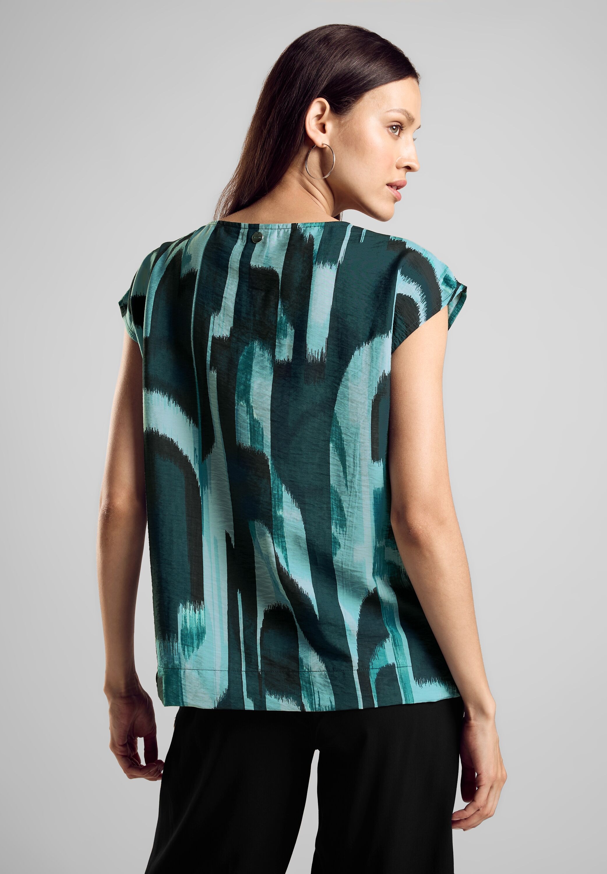 STREET ONE Blouse à manches courtes mit Allover-Druck