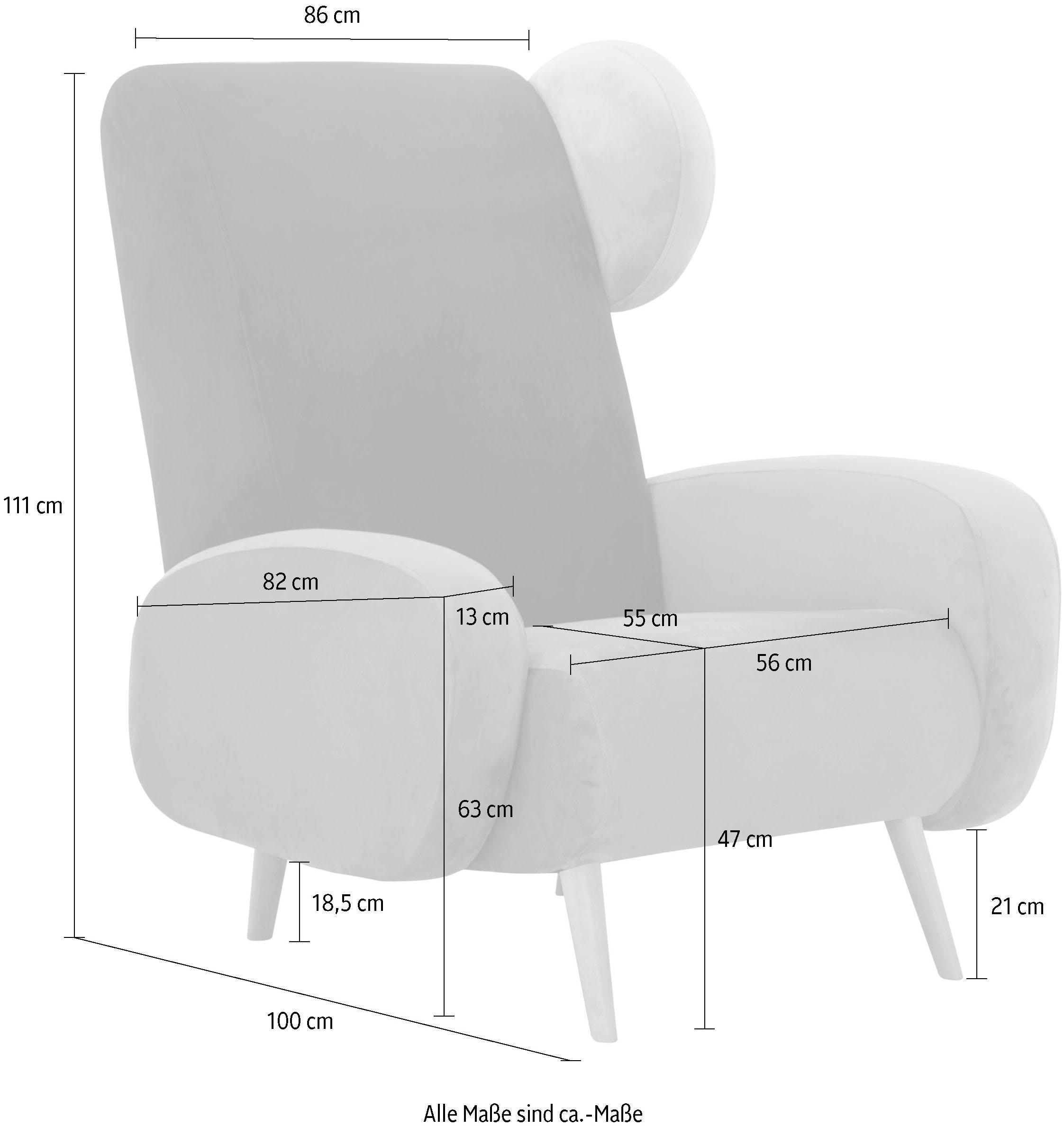 Home affaire Sessel »Gox Ohrensessel« in aussergewöhnlicher stylischer Optik