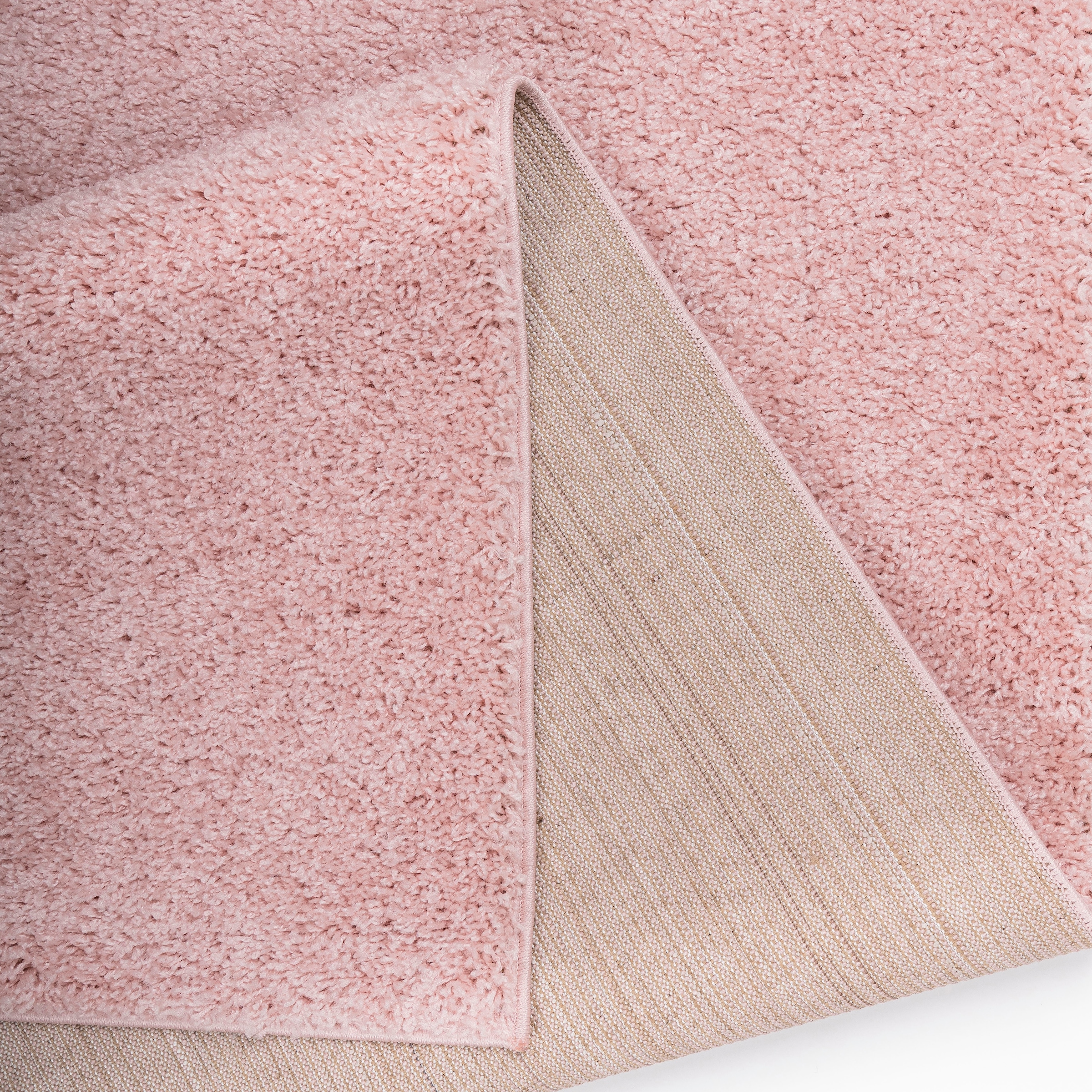 my home Läufer »Shaggy 30« rechteckig 30 mm Höhe Teppich-Läufer, Brücke, Uni-Farben, besonders weich und kuschelig