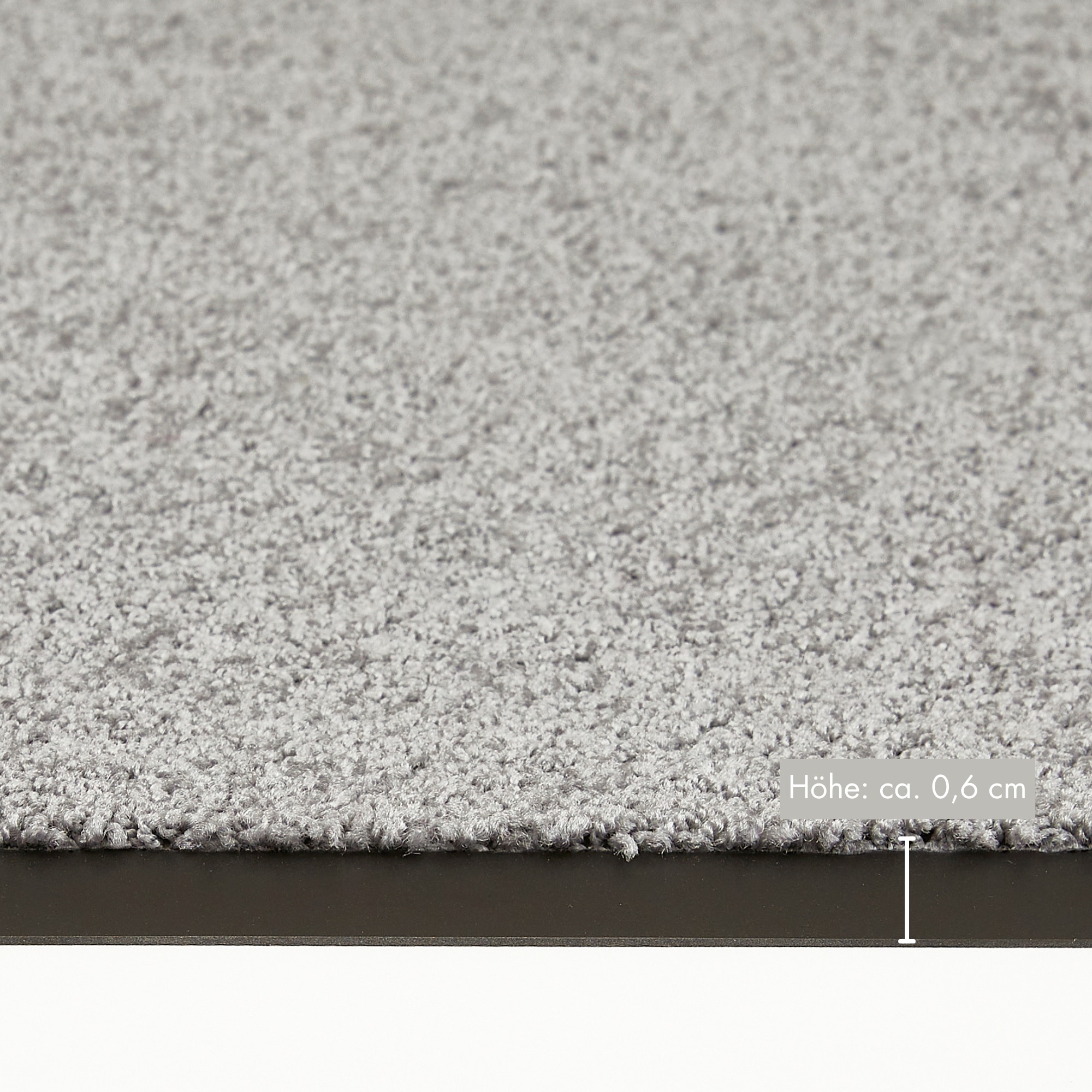 my home Tapis de sol »Emil, Made in Netherlands« Rectangulaire 6 mm Höhe Schmutzfangmatte, Uni Farben, rutschhemmend, waschbar (Handwäsche)