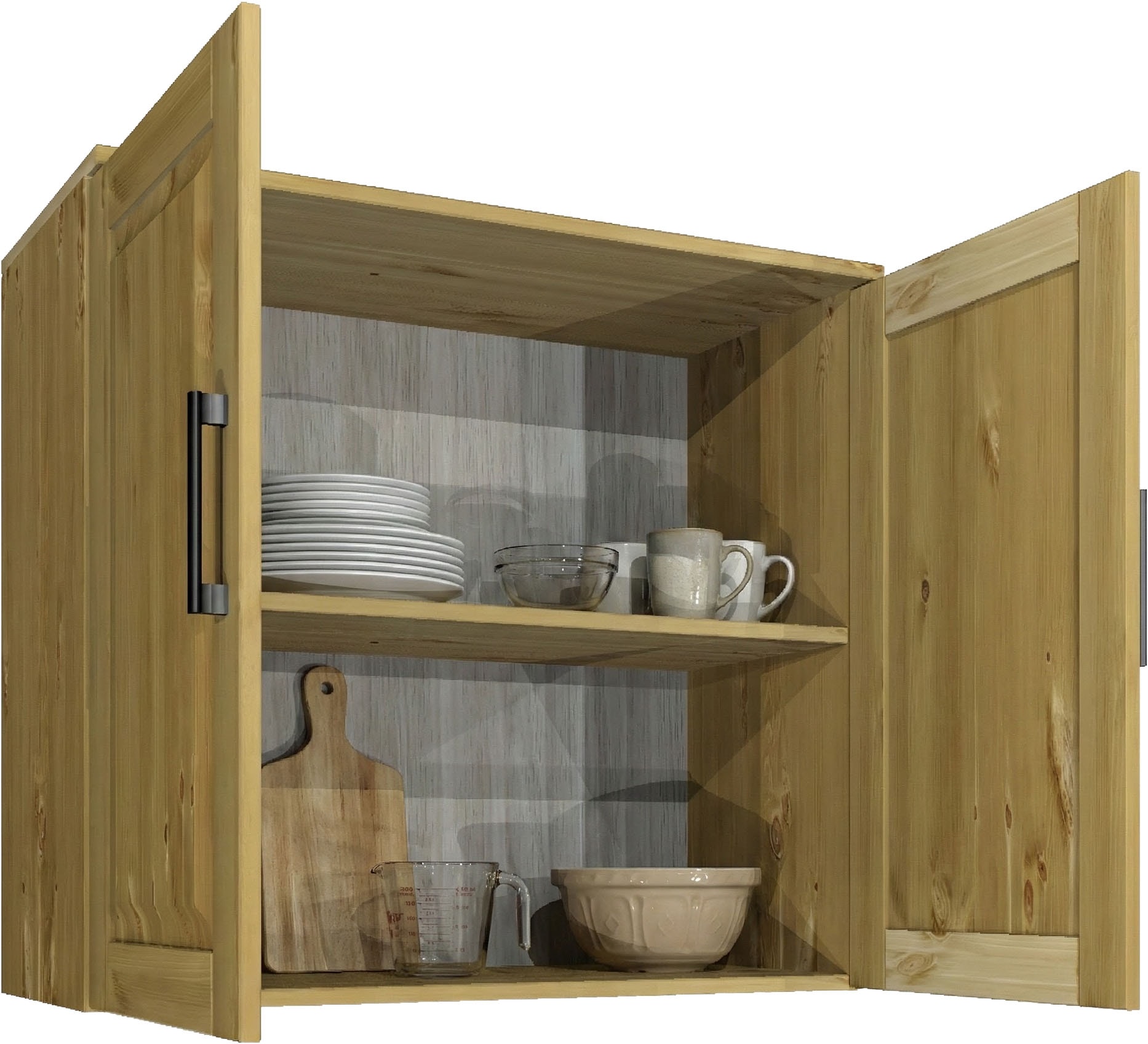 Home affaire Kitchenette »Meliss« aus massiver Kiefer, mit Soft-Close-Funktion, 8-teiliges Set