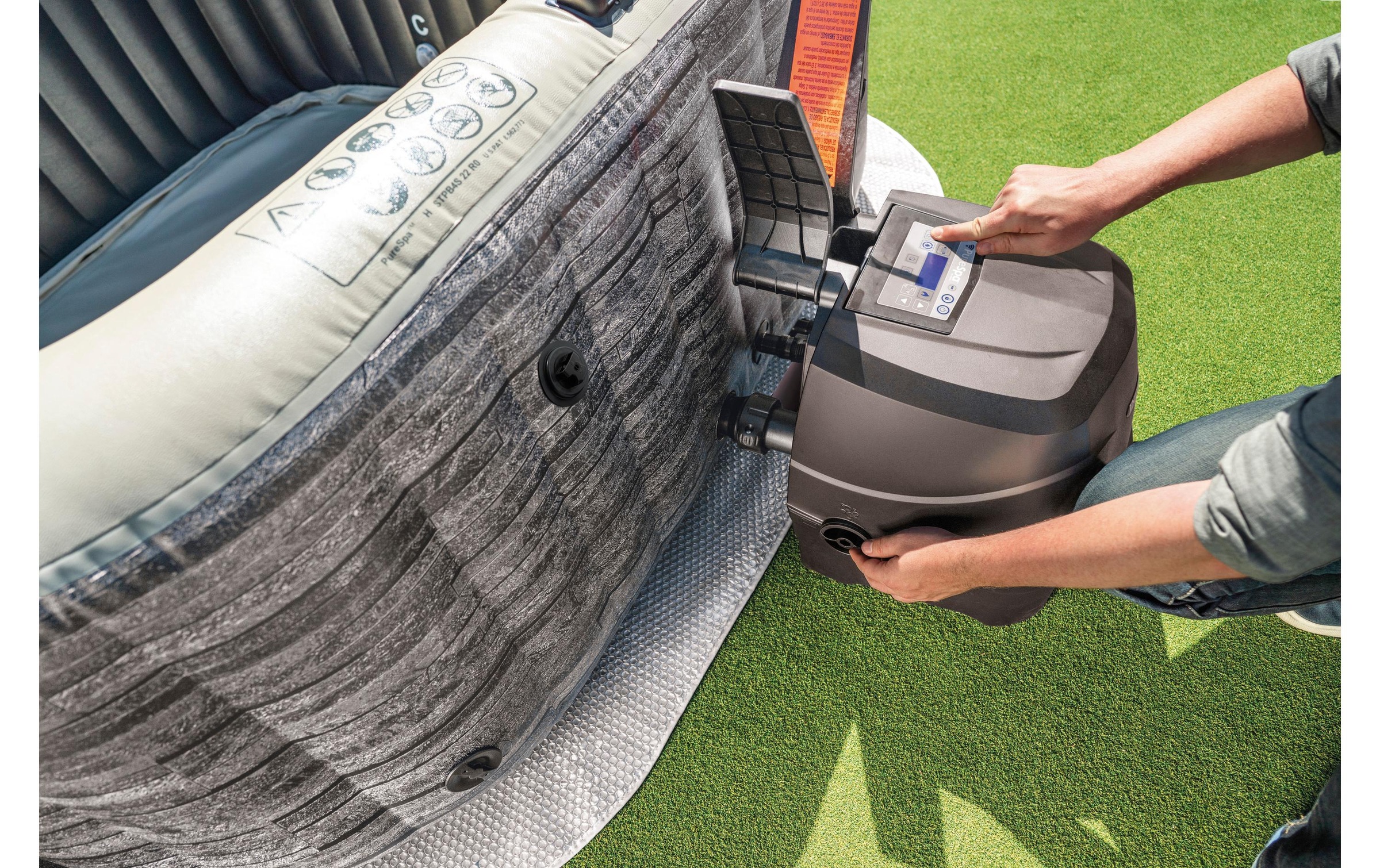 Intex Whirlpool »PureSpa Greystone Deluxe Ø 196«