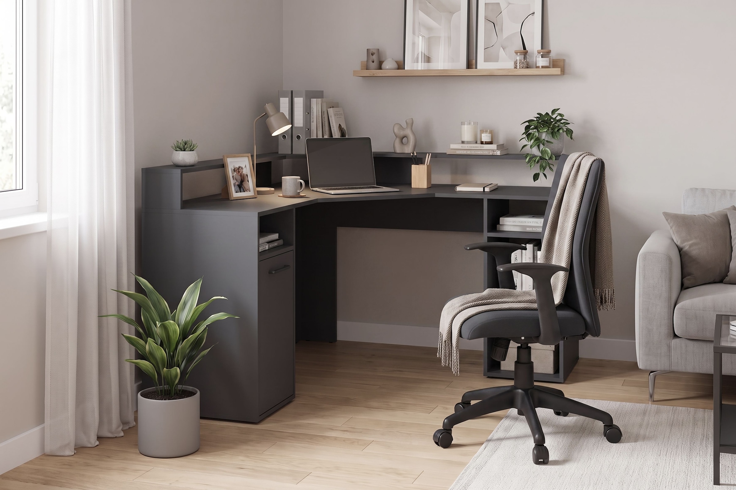 GOODproduct Gamingtisch »Fowey« Breite 139 cm, moderner Eck-Schreibtisch