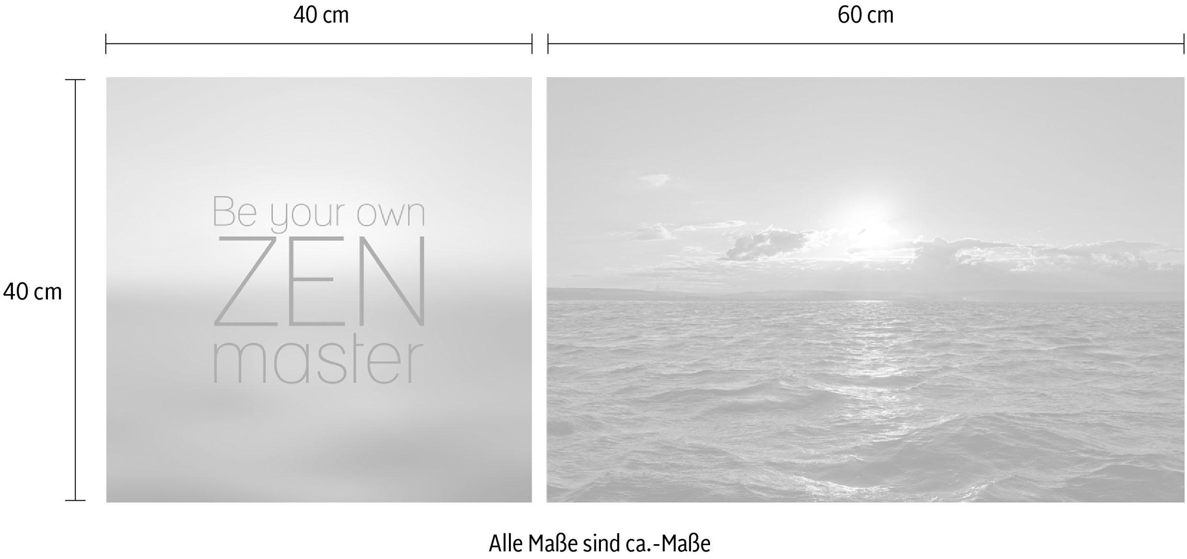 queence Leinwandbild »Zenmaster«