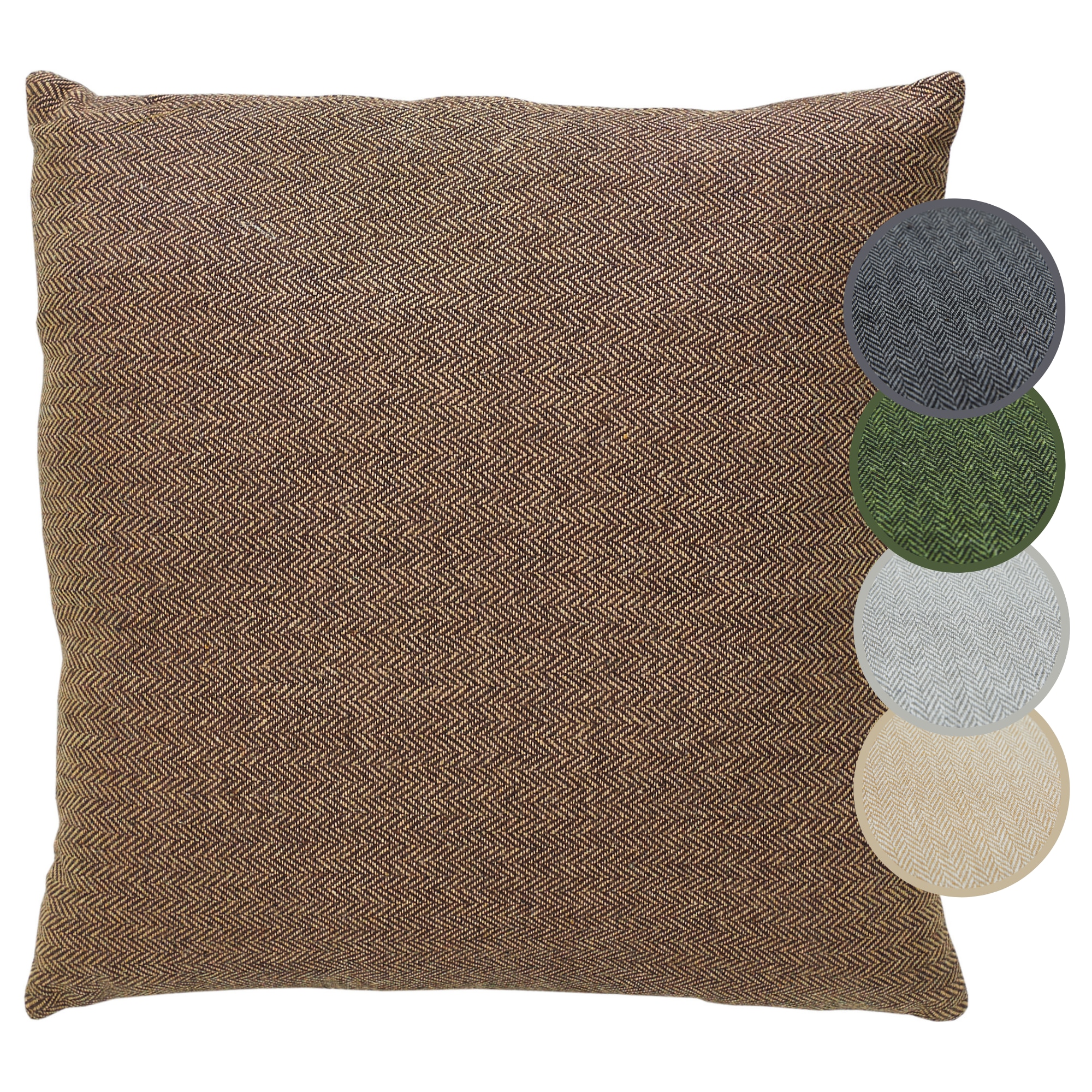 Andiamo Coussin décoratif »Jenny« Coussin décoratif, motif chevrons, carré, 40x40 cm, housse avec rembourrage