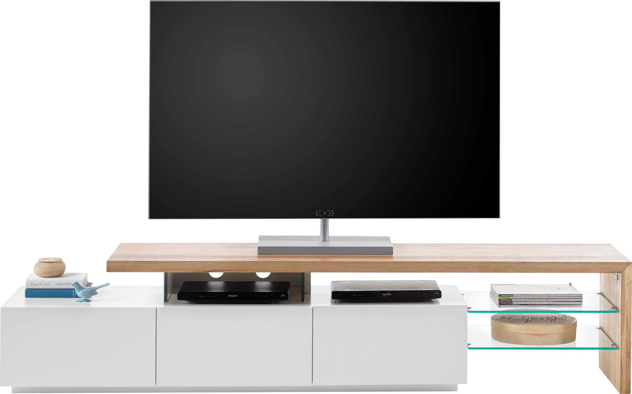 MCA furniture Lowboard »Alimos« für TV bis 84 Zoll geeignet
