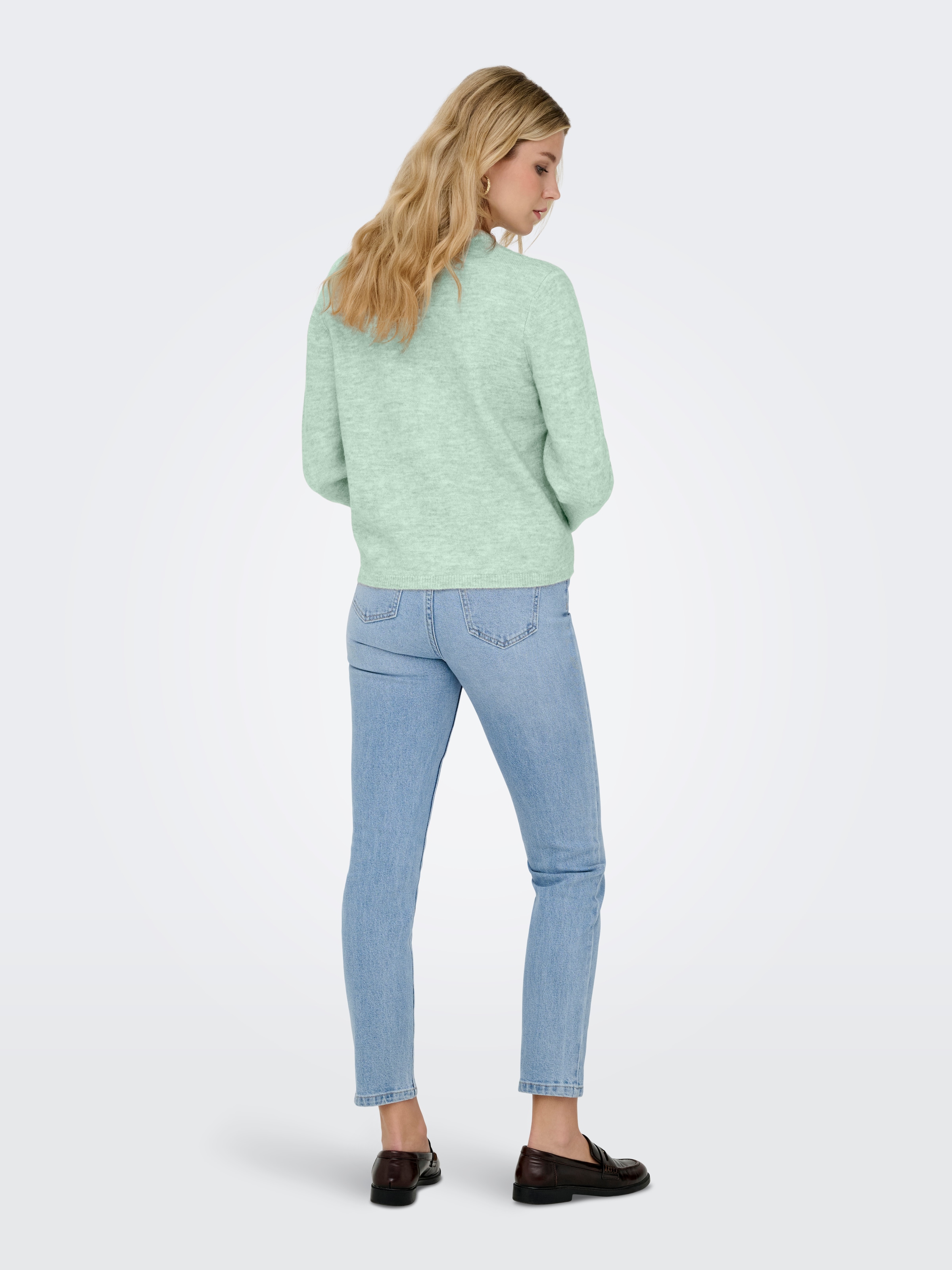 ONLY Veste en tricot »ONLSIMONI L/S O-NECK CARDIGAN KNT NOOS« mélange de matières, coupe décontractée