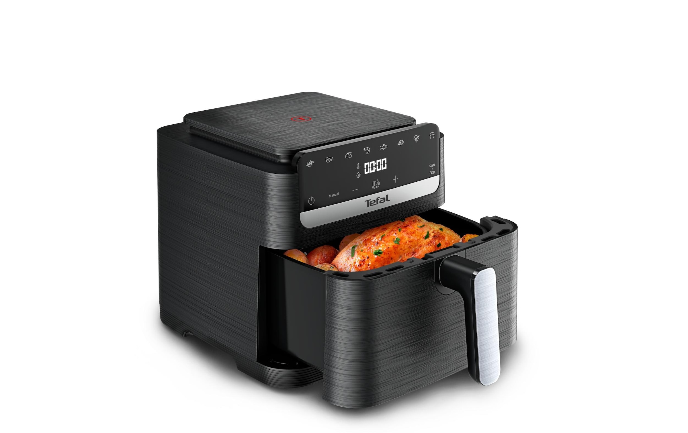 Tefal Friteuse à air chaud »EY8618 Easy Fry Mega Compact« design peu encombrant, 7,5 L, 8 portions, écran tactile intuitif