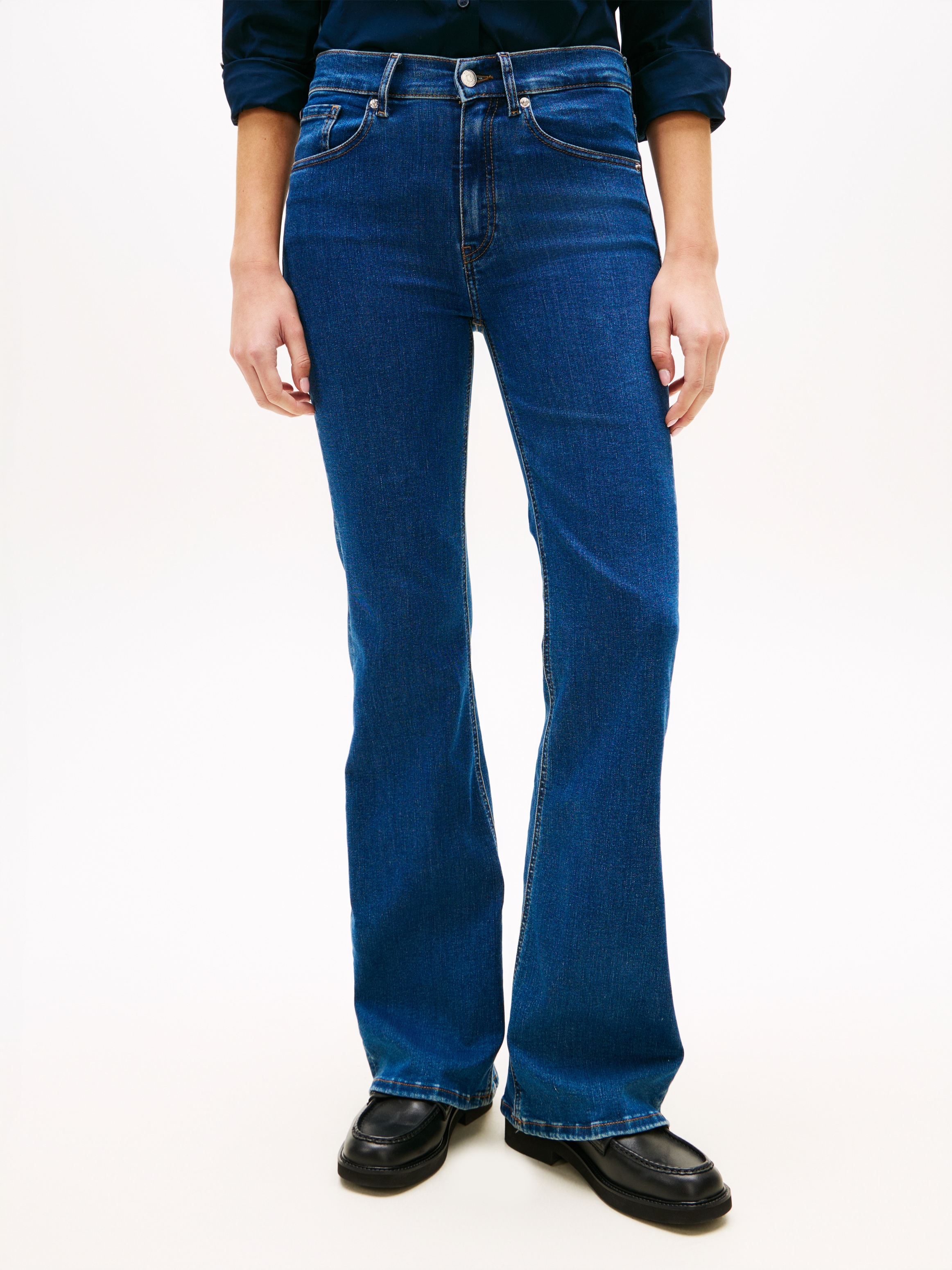 Tommy Hilfiger Bootcut-Jeans »FINN FLARE RW« Baumwoll-Mix mit Stretch, Mid Rise
