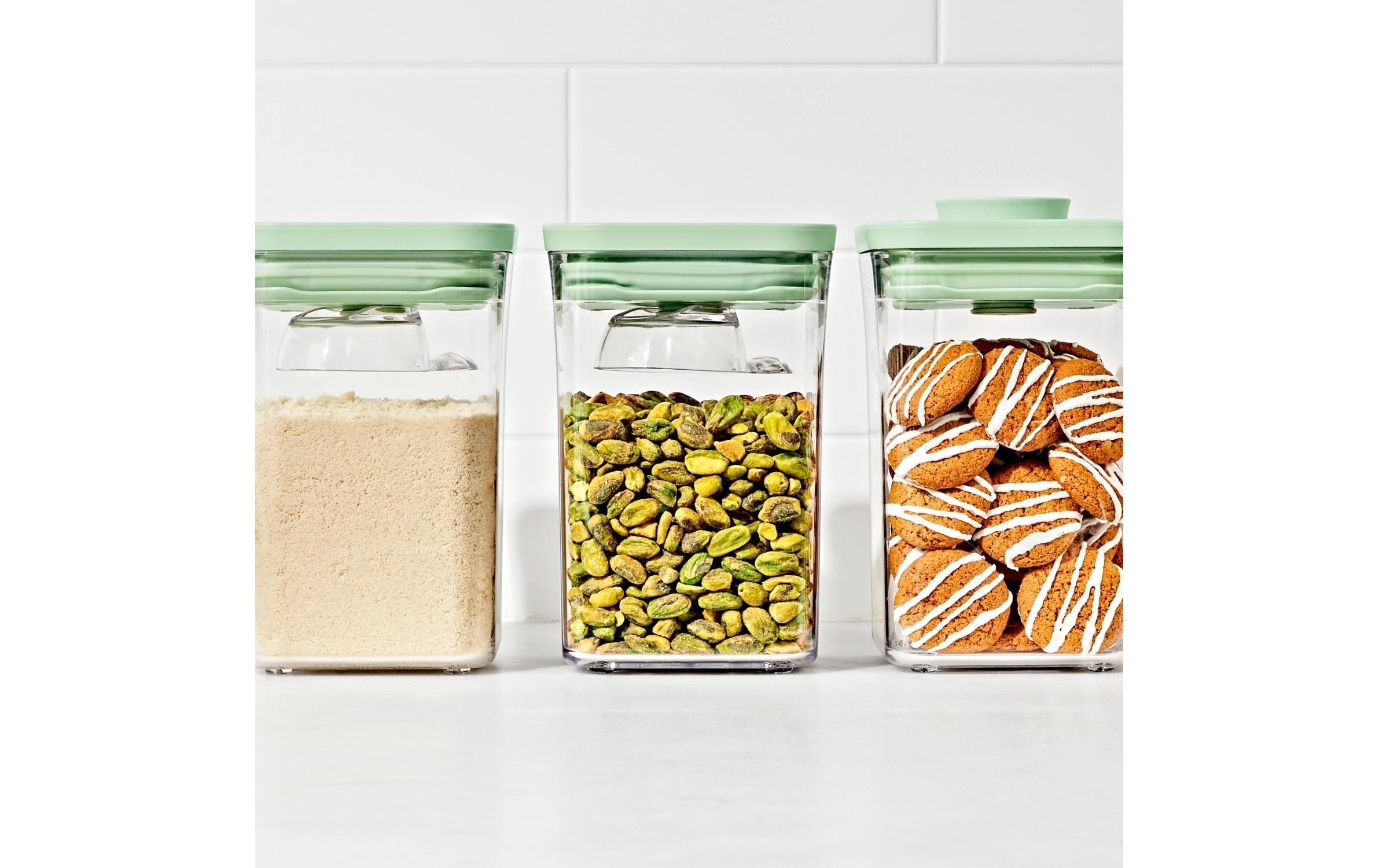OXO Good Grips Aufbewahrungssystem »3-Piece POP Container Set with Mini Scoops - Limited Edition Pistachio« Langlebig, spülmaschinenfest und vielseitig einsetzbar