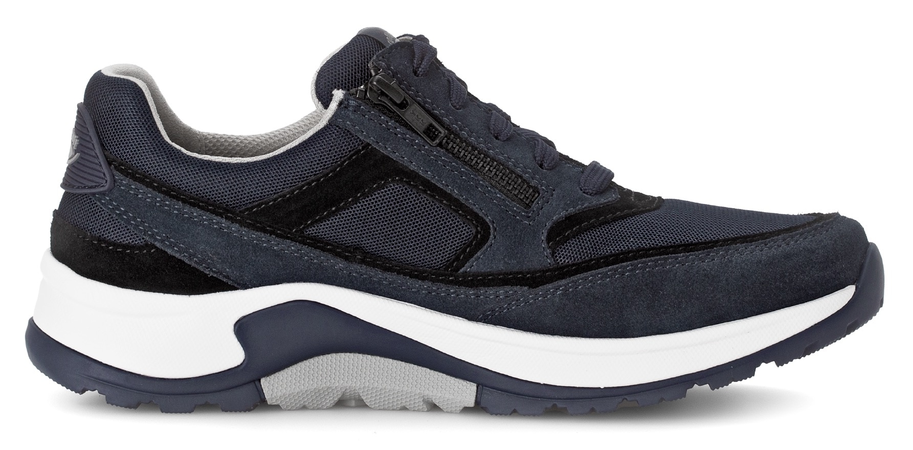 Gabor Rollingsoft Keilsneaker  , Schnürschuh, Halbschuh, Freizeitschuh, Aussenreissverschluss, G-Weite