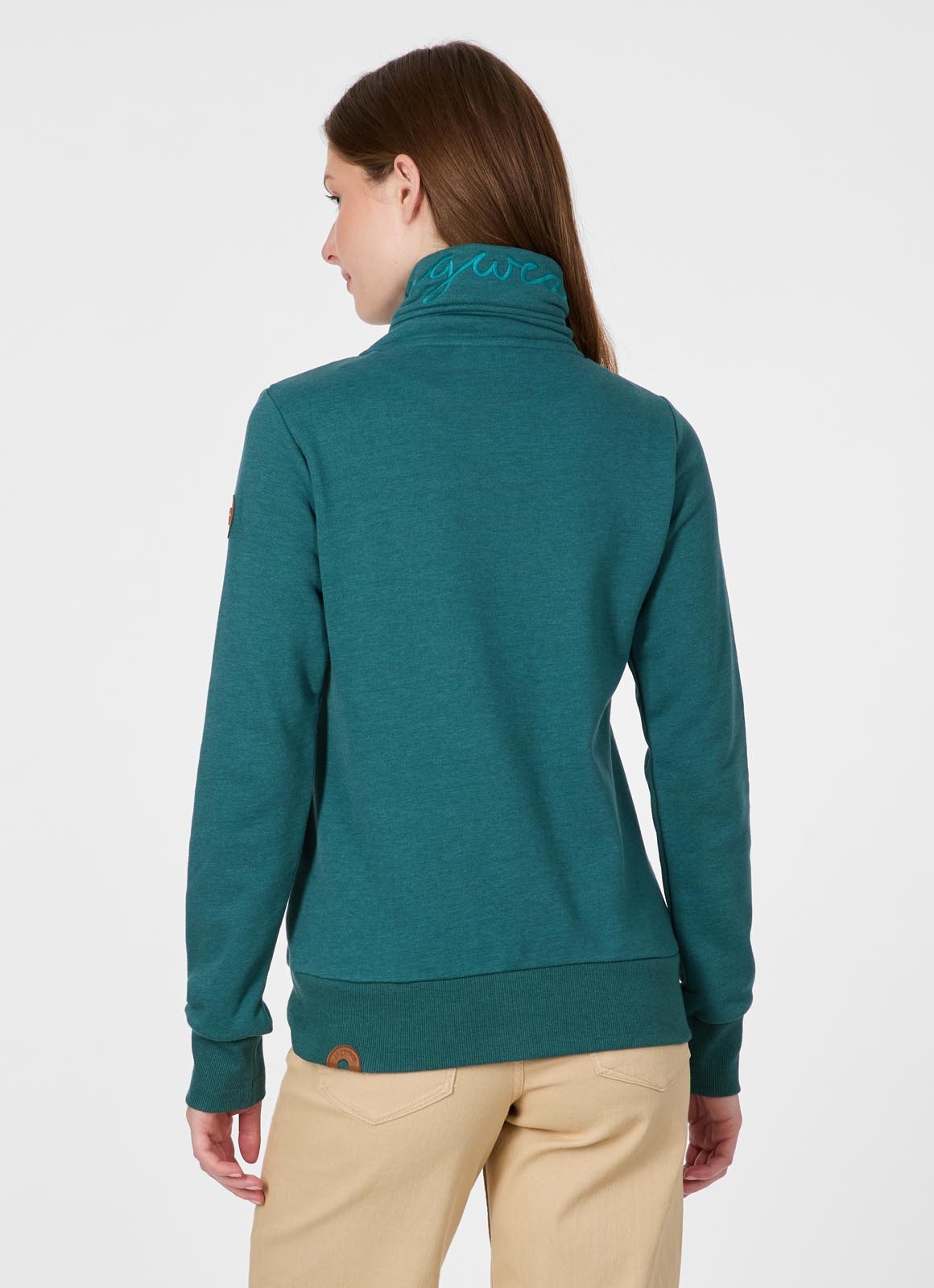 Ragwear Veste sweat »RONETTE A« Baumwollmischung mit Marken-Stickerei