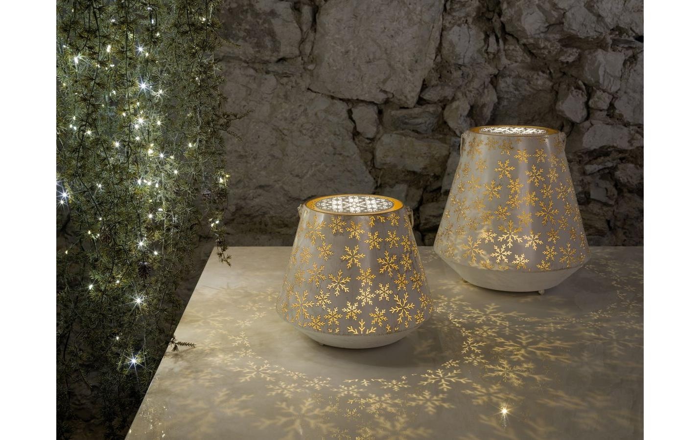 STT LED Laterne »Nova flake« Warmweiss