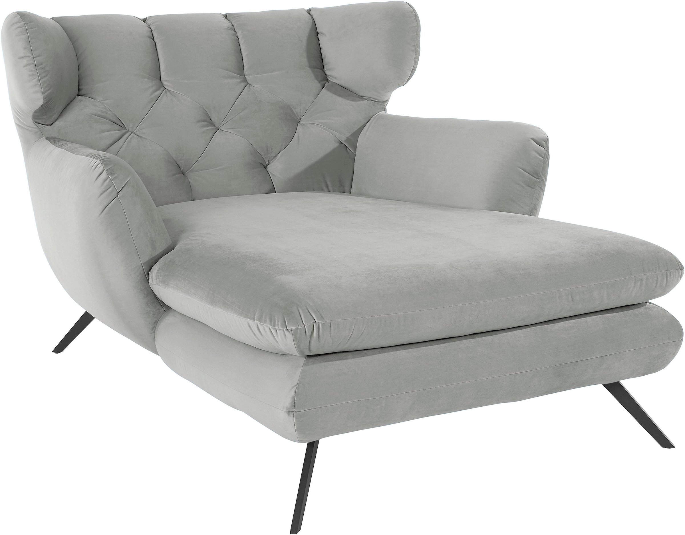 3C Candy Canapé 2 places »Beatrice Loungesessel, Ohrensessel, bequem zum Relaxen, Breite 100cm« avec couture boutonnée au dos, fauteuil TV, fauteuil relax