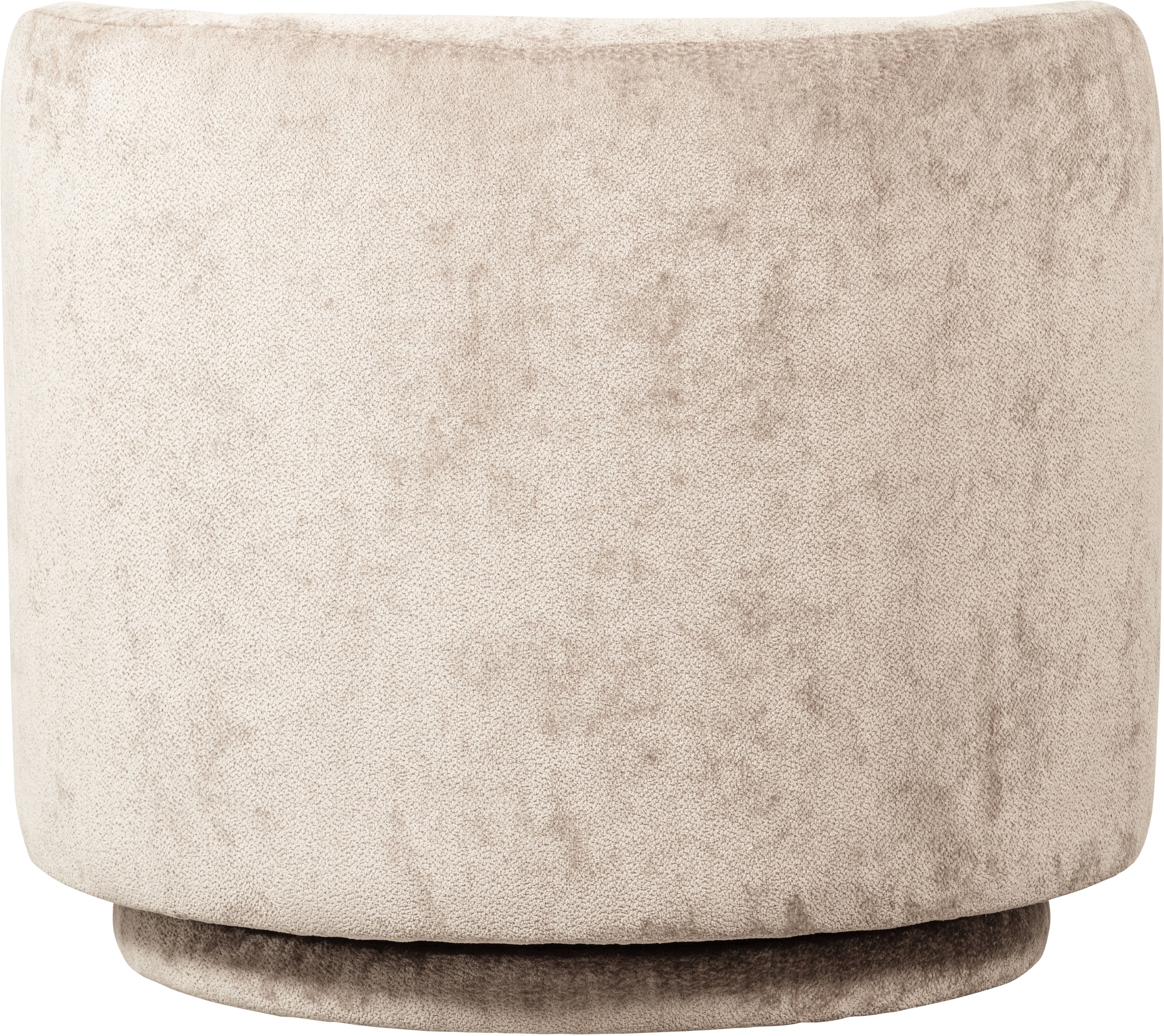 WOOOD Fauteuil pivotant »Popular Chenille-Bezug mit Drehmechanismus H 72 x B 81 x T 80 cm« Capacité de charge 100 kg, résistance maximale à l'usure, multiplex pin