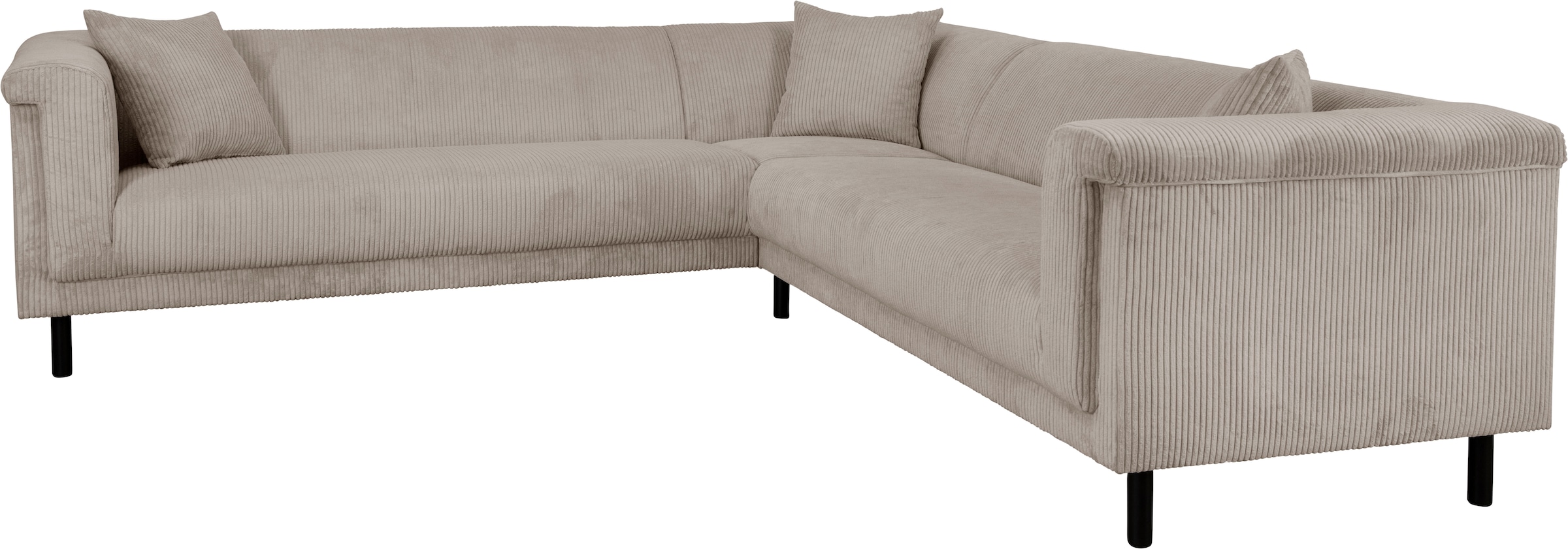 Home affaire Canapé d'angle »AGNIA L-Form   B/T/H: 244/244/71 cm« incl. Zierkissen, gleichschenklig, auch in Cord