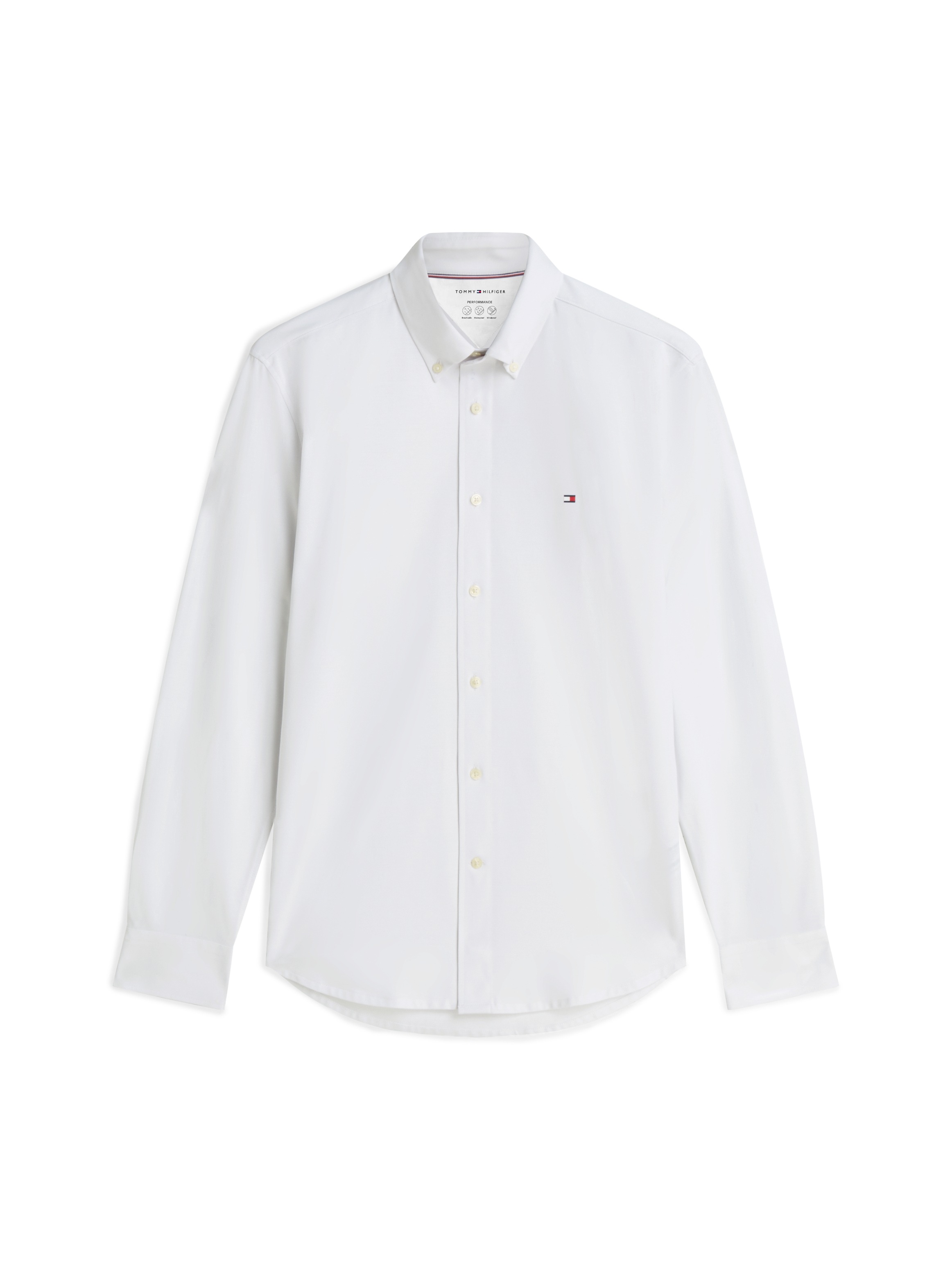 Tommy Hilfiger Langarmhemd »PERFORMANCE PIQUE OXFORD« Regular Fit Peformance Pique Oxford Casual