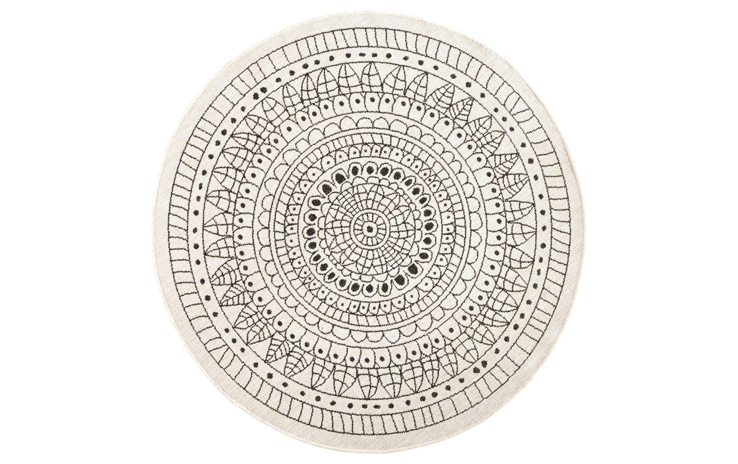 HANSE Home Tapis »Porto Wendeteppich« Rond 5 mm Höhe intérieur & extérieur, résistant aux intempéries, balcon, jardin, salon, étanche