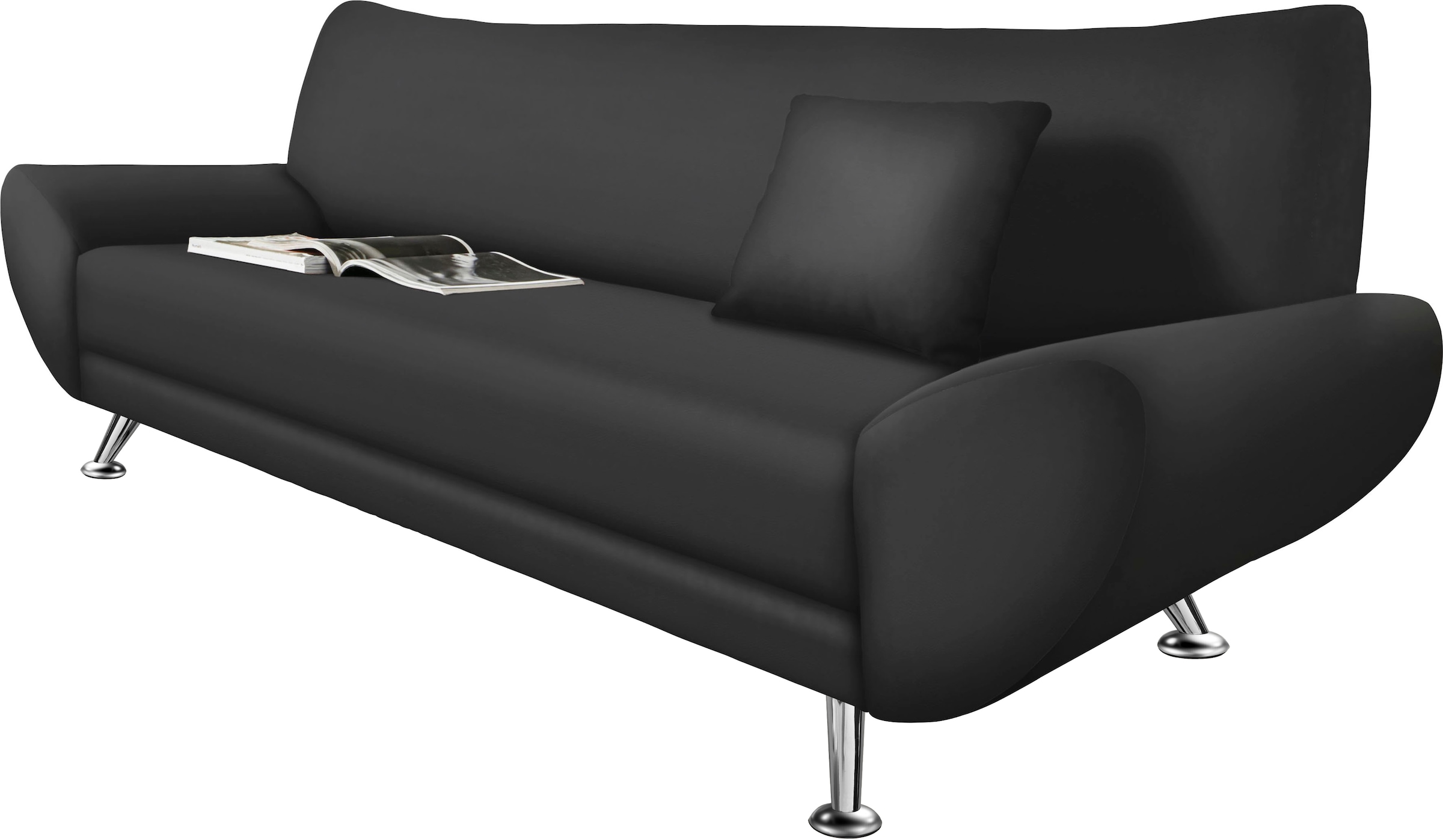 Home affaire 3-Sitzer »Saltare elegant & komfortabel, toller Designfuss, bequem, Breite 205cm«