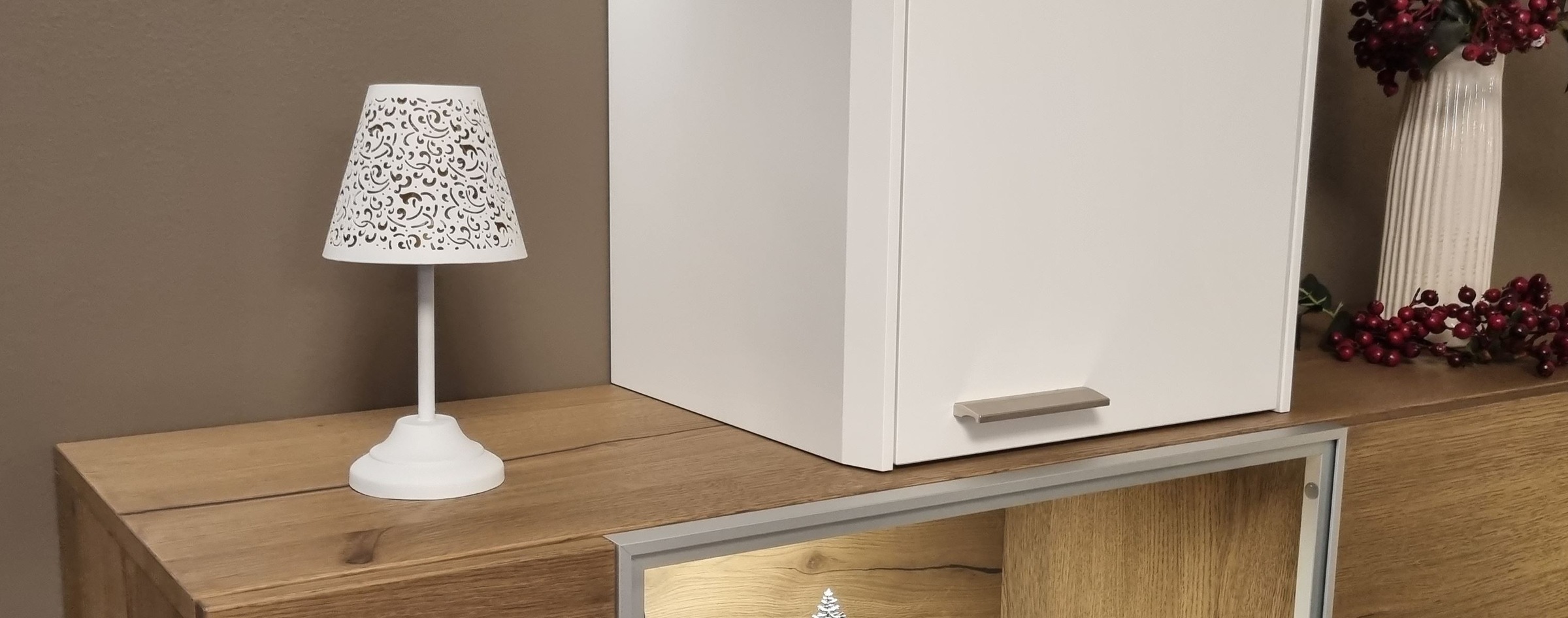 Ambiente Haus Teelichthalter »Teelicht-Lampe in Weiss - (H) 24 cm«