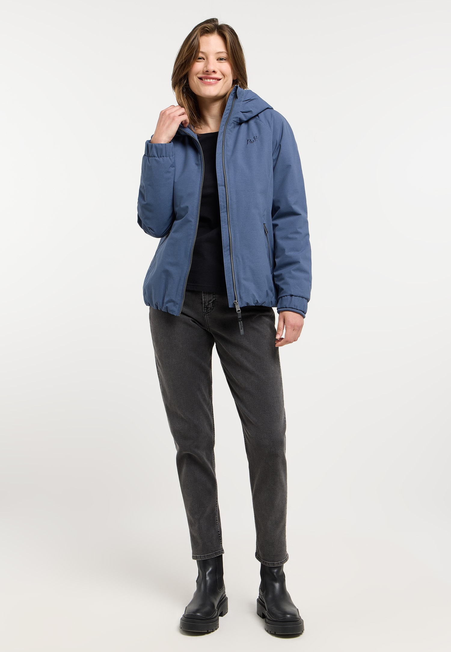 Ragwear Veste d'extérieur »DIZZIE WARM« avec capuche coupe ajustée, col montant, avec fermeture éclair
