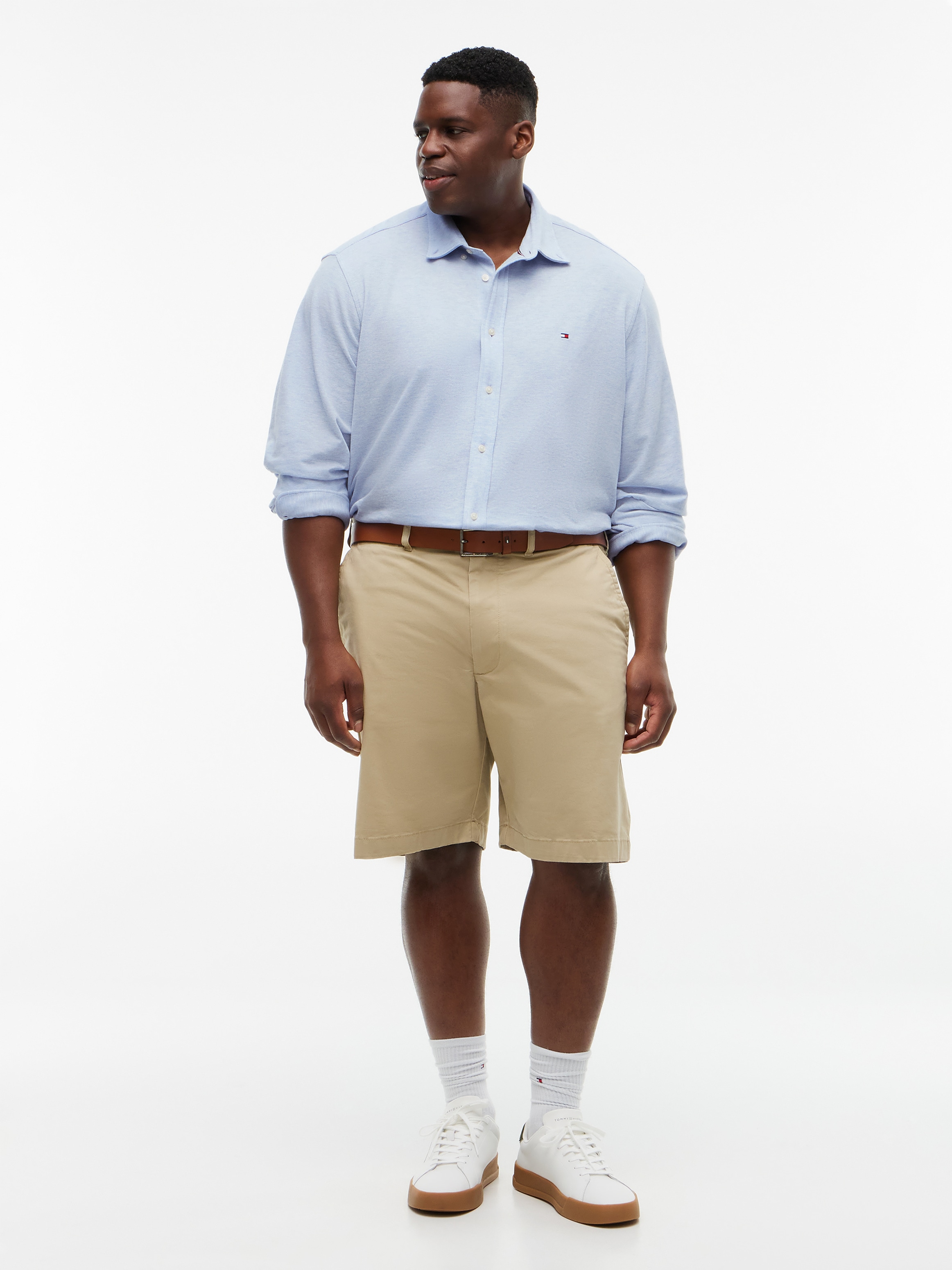 Tommy Hilfiger Big & Tall Langarmhemd »BT-KNIT PIQUE FEATHERWEIGHT SLIMFIT« Grosse Grössen