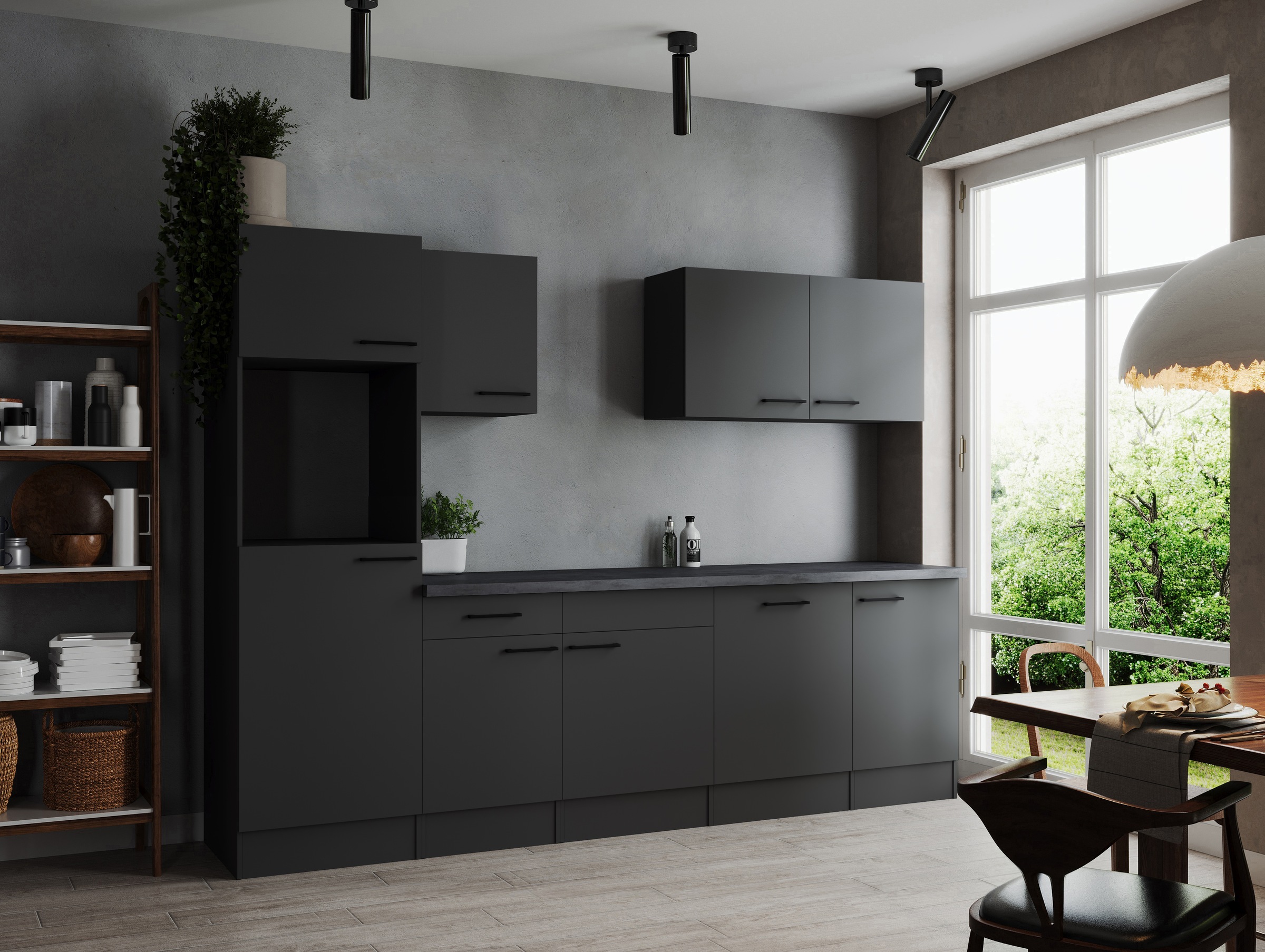 RESPEKTA Küchenzeile »Oliver« Breite 280 cm, 90 cm Arbeitshöhe, in exklusiver Konfiguration für OTTO
