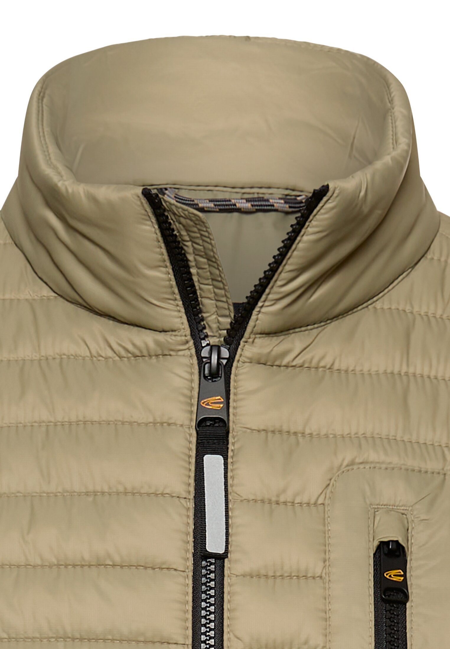 camel active Steppweste mit Stehkragen und Reissverschluss