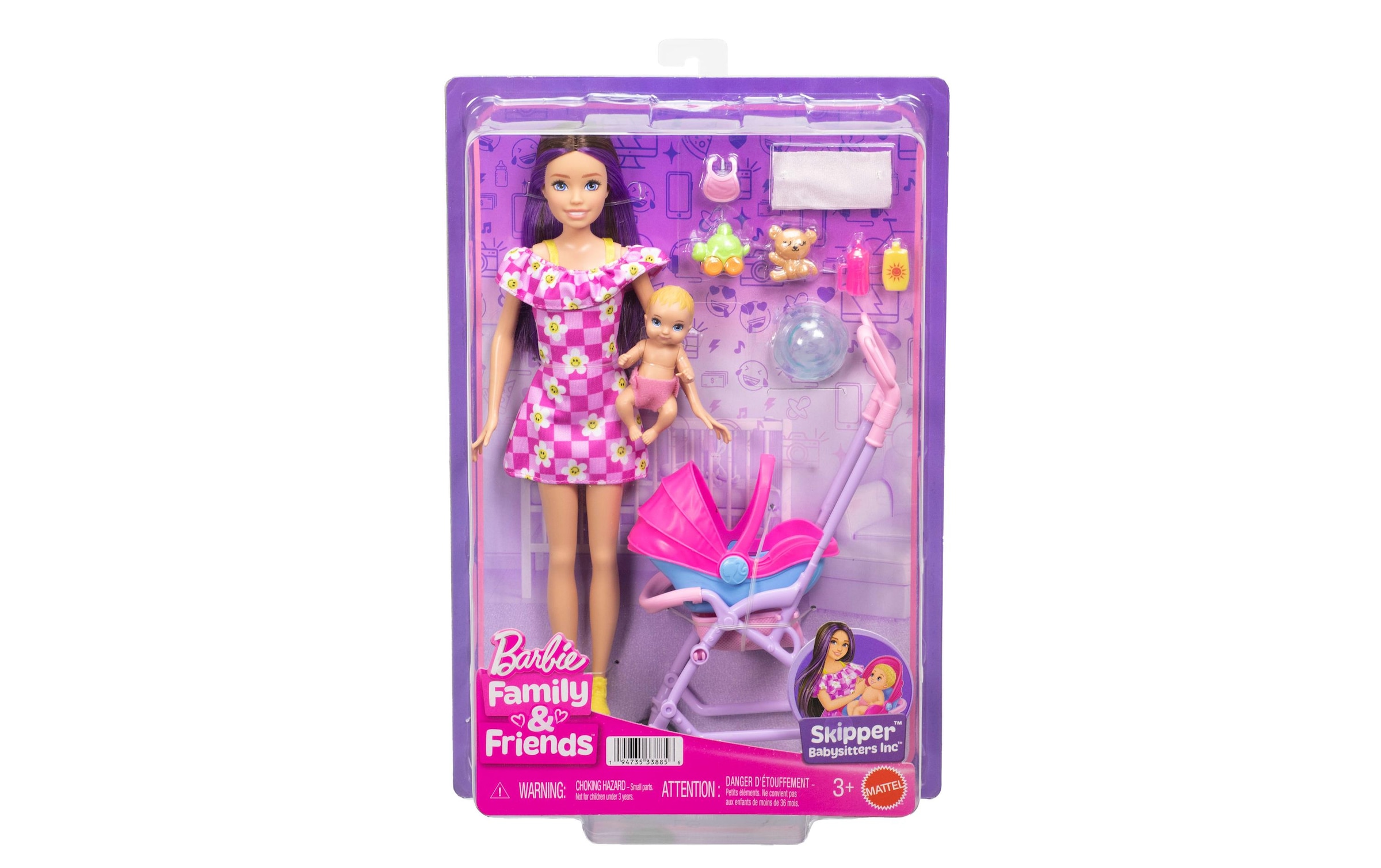 Barbie Spielwelt »Barbie "Skipper Babysitters Inc." Kinderwagen Spielset«