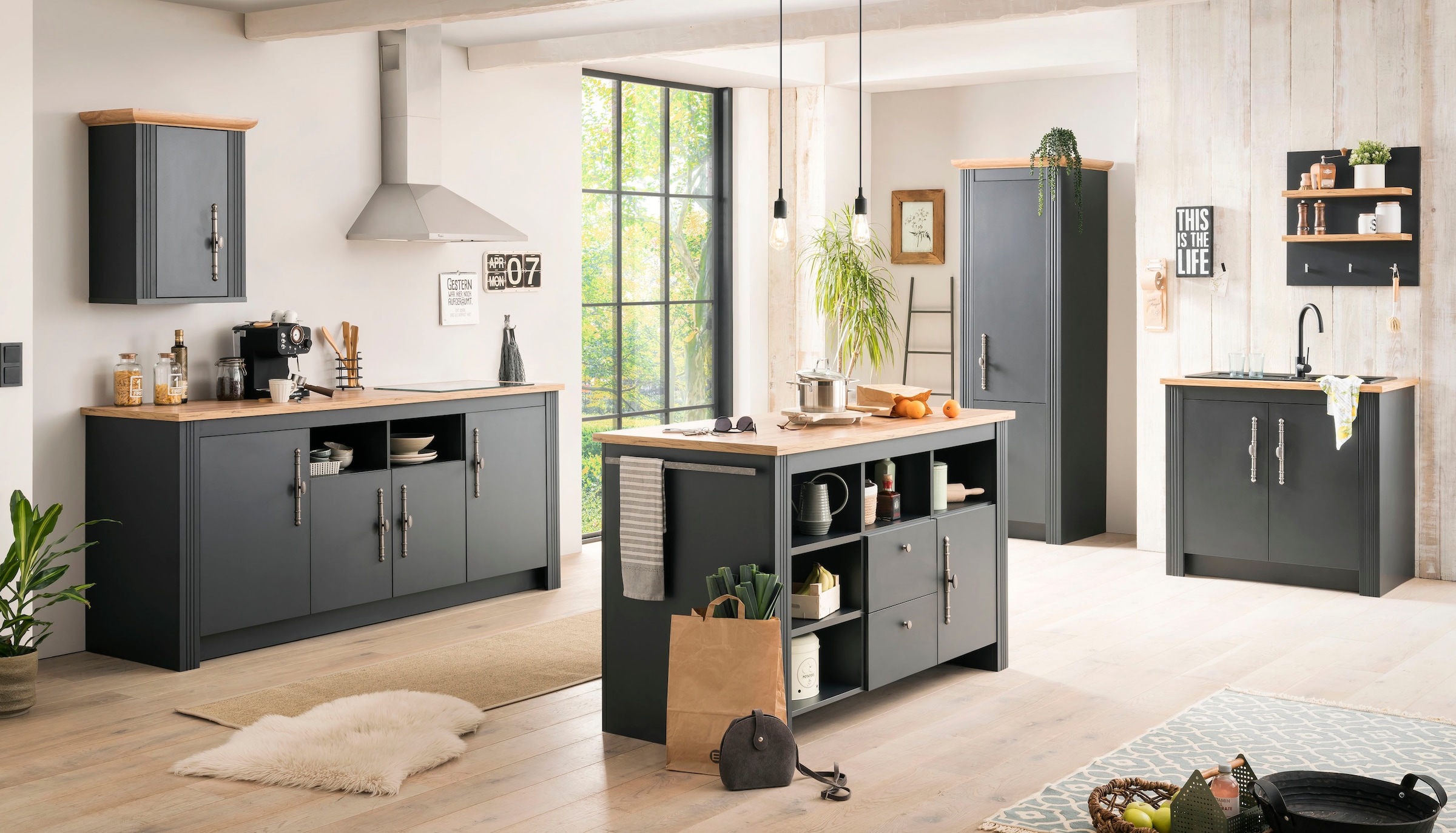 GOODproduct Cuisine »KS-Westminster« largeur 366 cm, sans appareils électriques