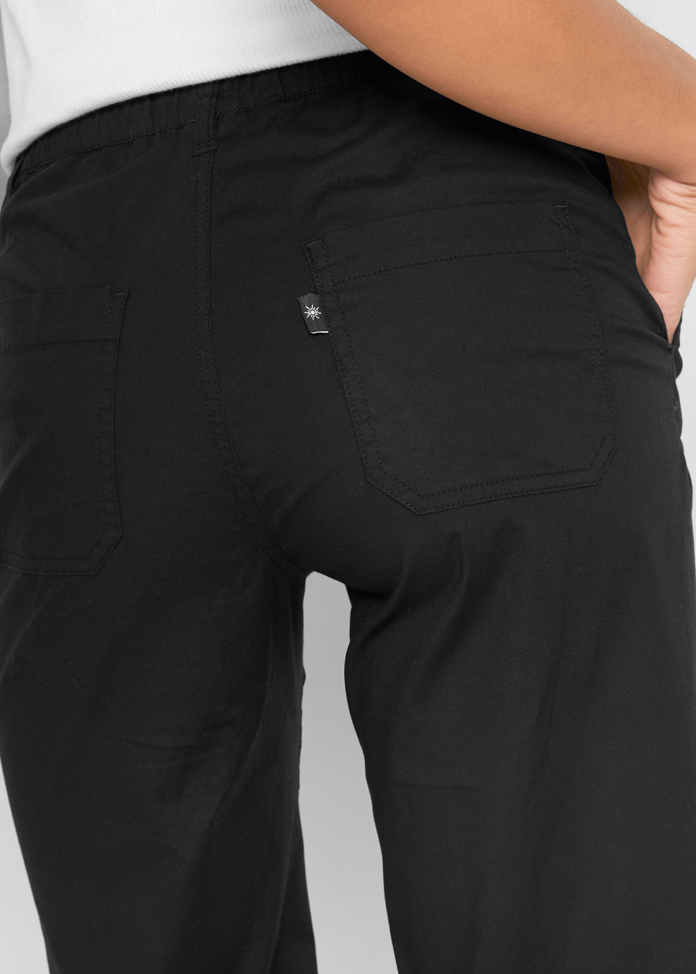 bonprix Bermudas longs  aus Baumwolle mit Elasthan, Regular Fit, mit Komfortbund