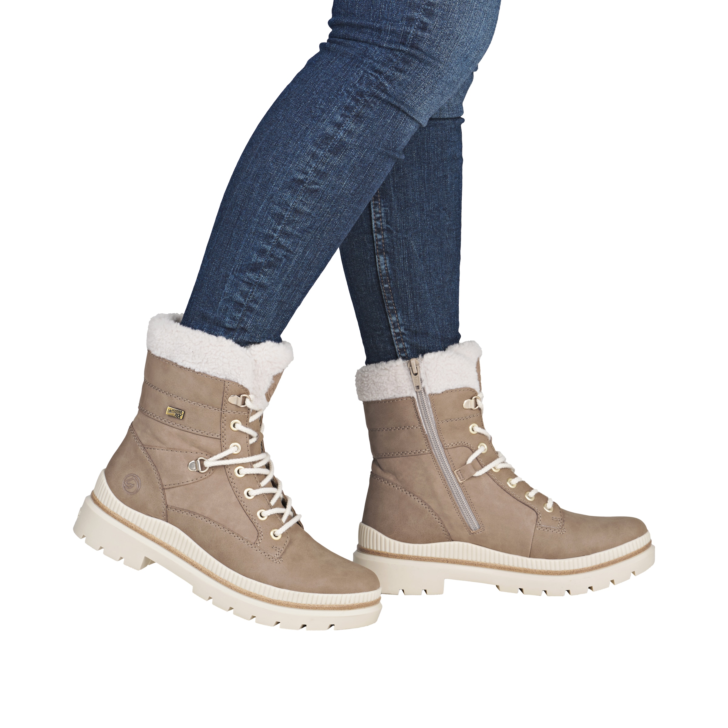 Remonte Winterboots »FIBER-GRIP«  Schnürstiefelette, Profilsohle, mit Schurwollfutter und TEX