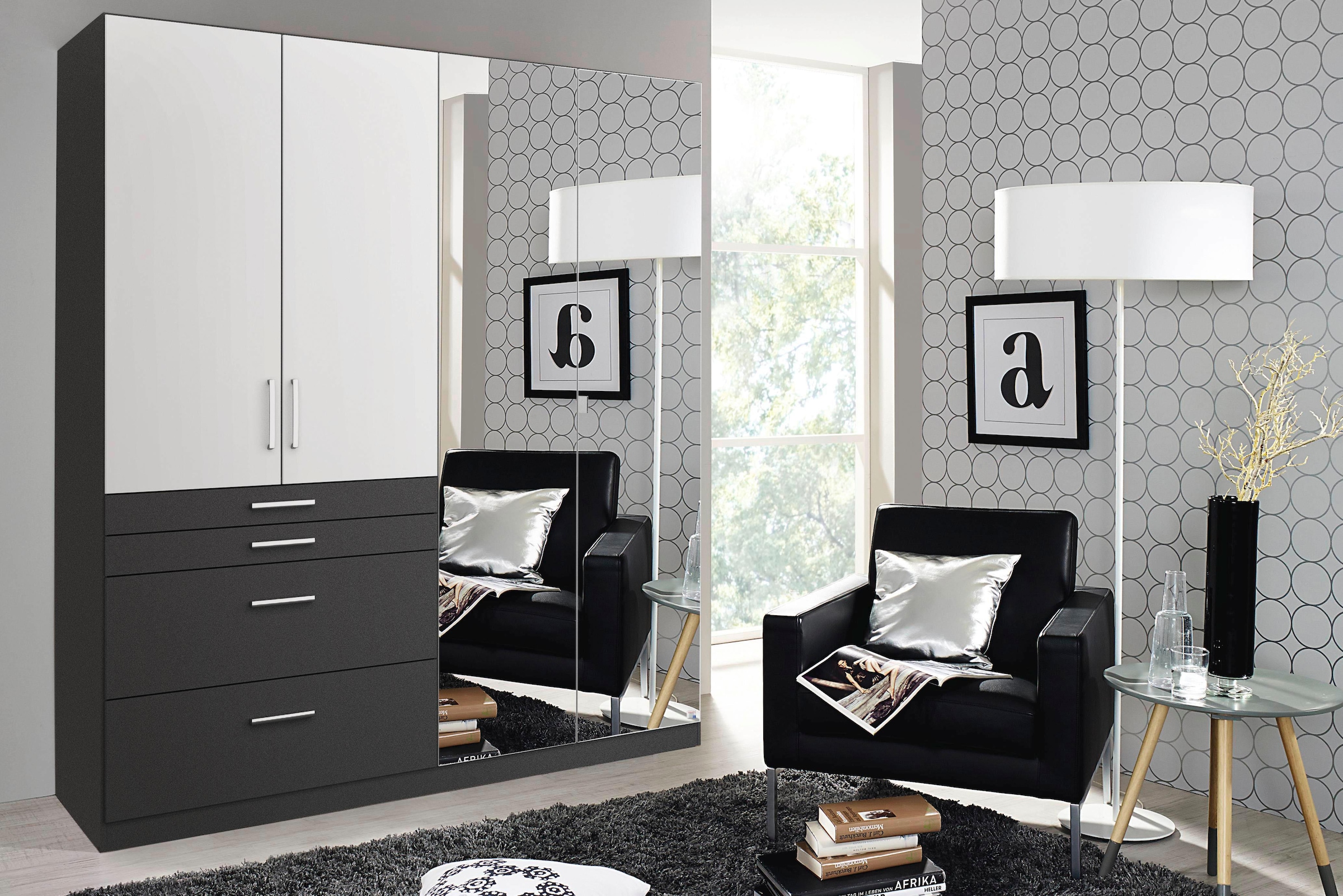 rauch Armoires à vêtements »Harburg im Schlafzimmer« armoire de chambre avec miroir