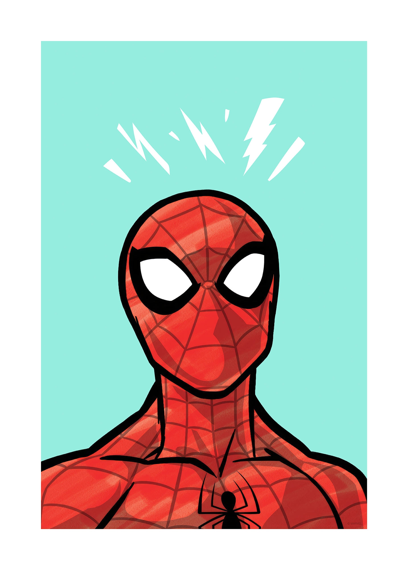 Komar Wandbild »Spider-Man Danger Ahead« Disney Set, 1 Stk. tlg. 30 x 40 cm (Breite x Höhe) - Kinderzimmer, Dekoration