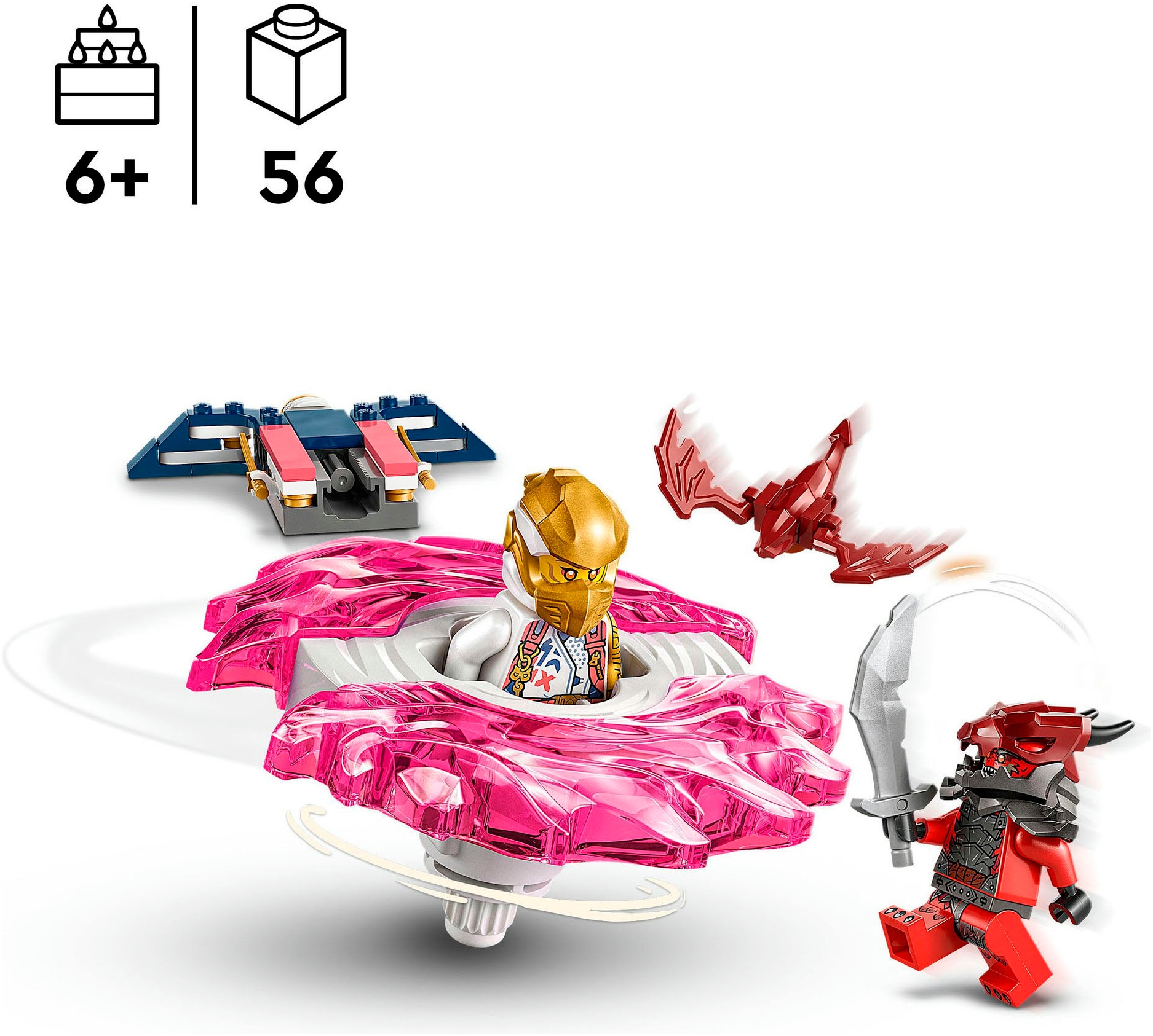 LEGO® Pions de construction »Soras Drachen-Spinjitzu-Spinner (71824), LEGO Ninjago« Made in Europe