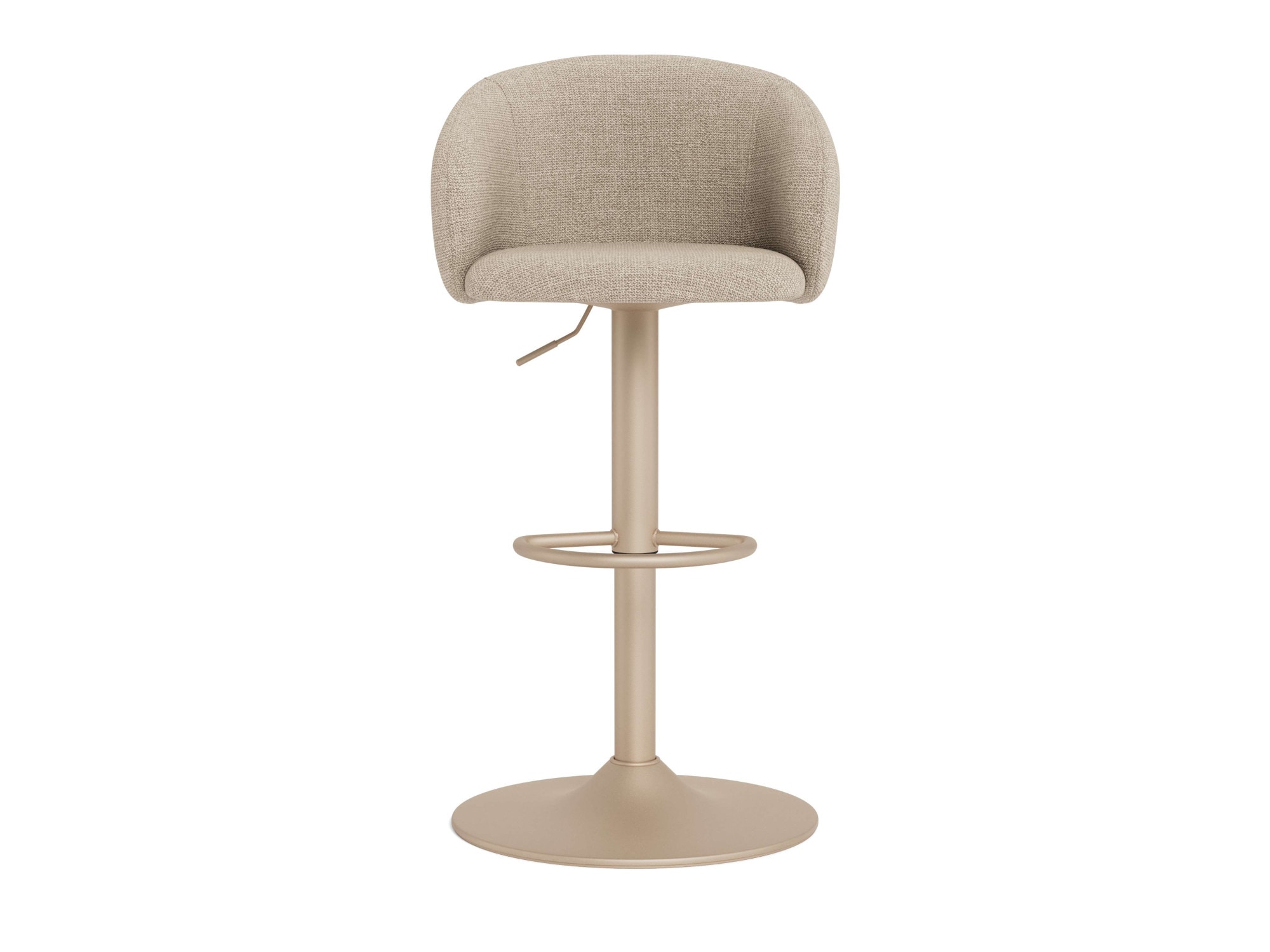 ACTONA GROUP Barhocker »Eleanor gepolstert - drehbar & höhenverstellbar, moderne« 1 Stk. tlg. Bequemer Barstuhl mit Fussstütze und Drehfunktion im Scandi Stil