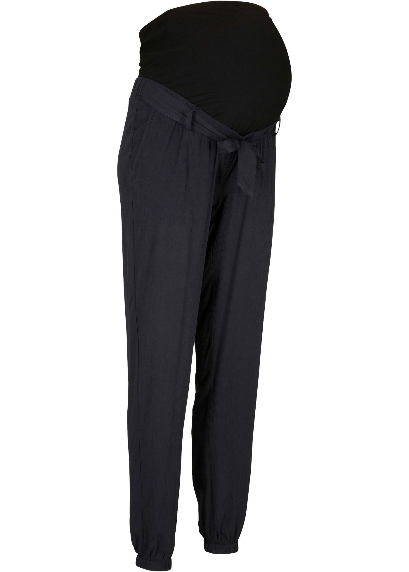 bonprix Umstandshose  aus Viskose Crêpe, elastischer Bund mit Bindeband, lockere Passform