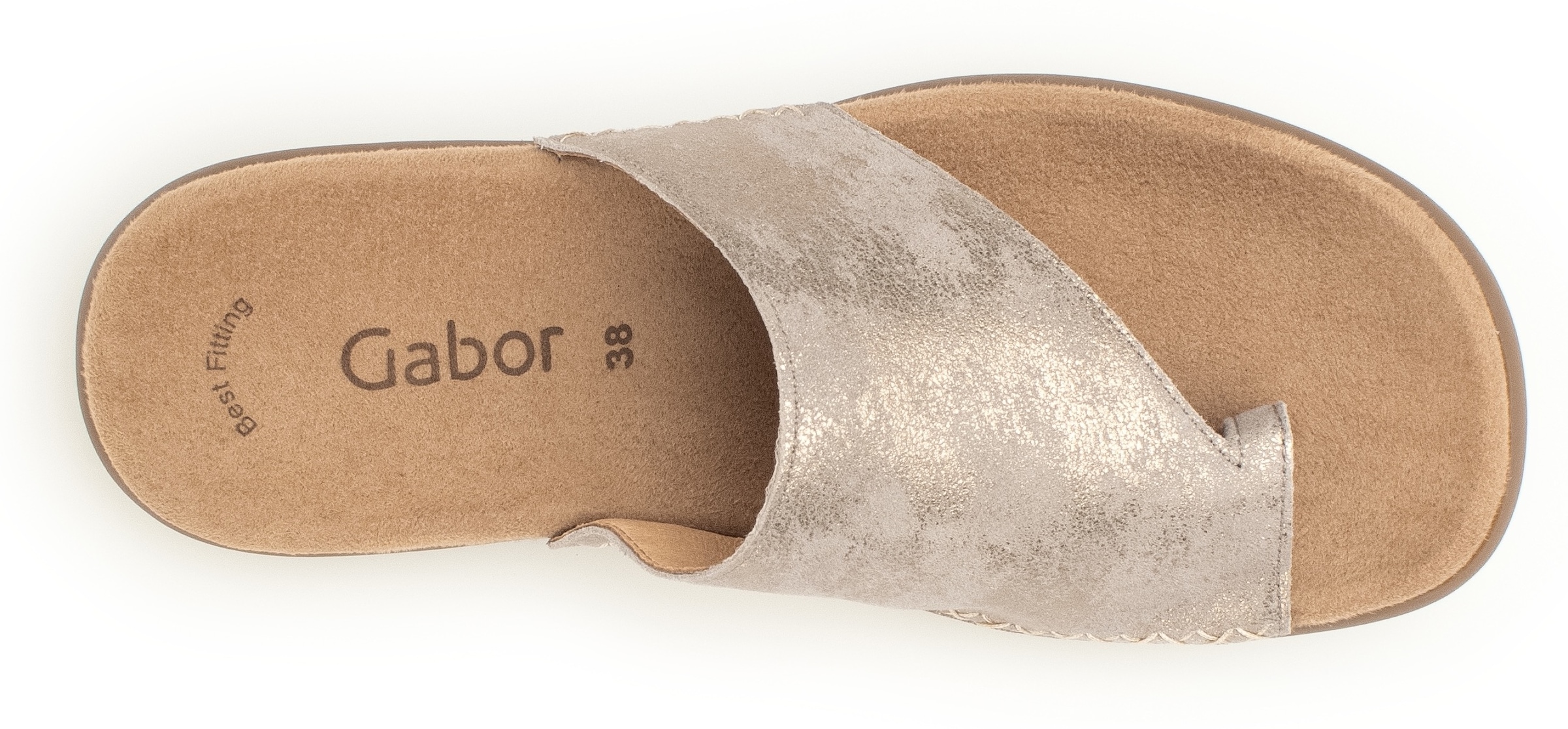 Gabor  , Keilabsatz, Sommerschuh, Bequemschuh mit Zehenring