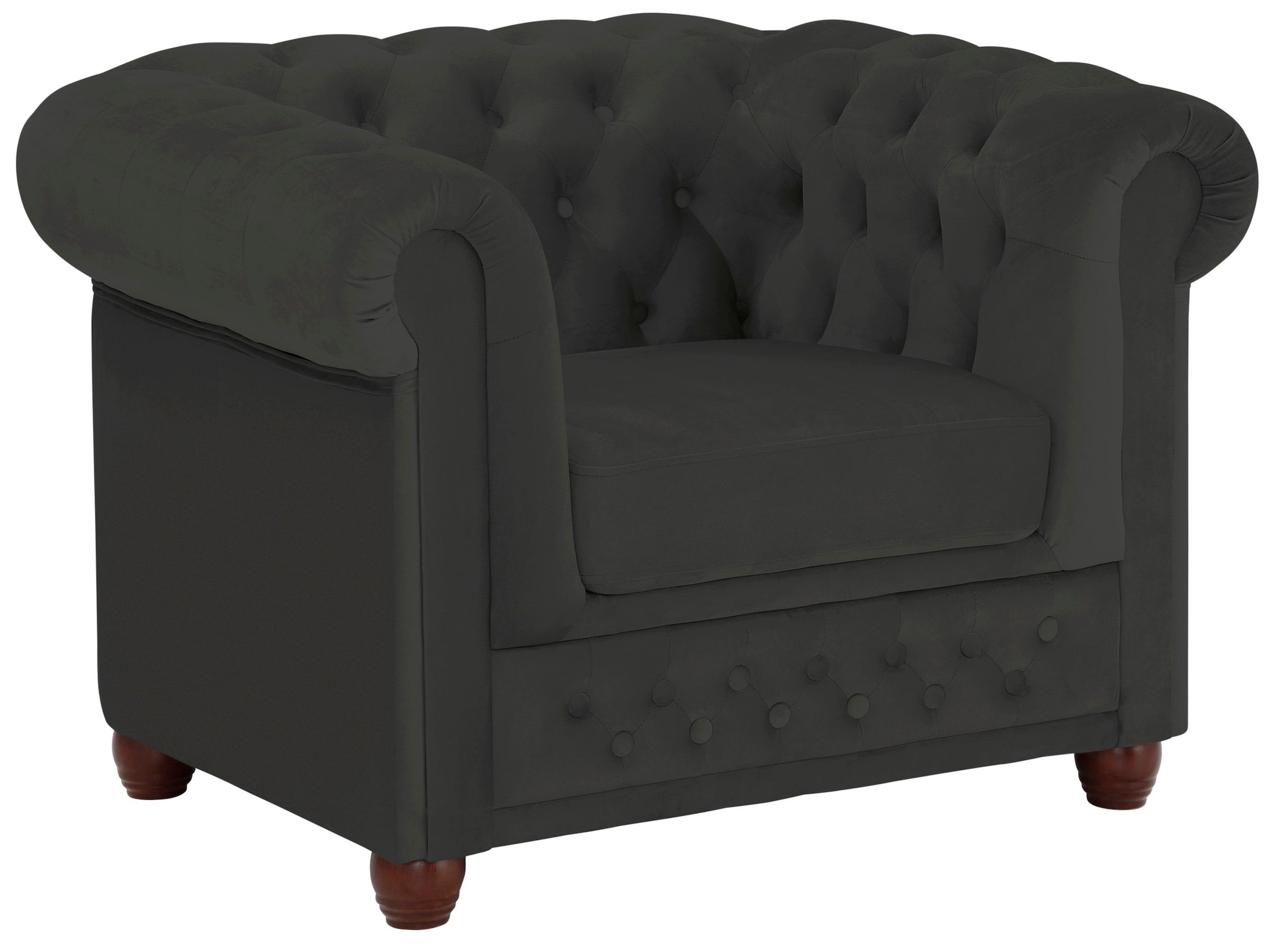 Home affaire Chesterfield-Sessel »New Castle Sessel« hochwertige Knopfheftung, B/T/H: 104/86/72 cm