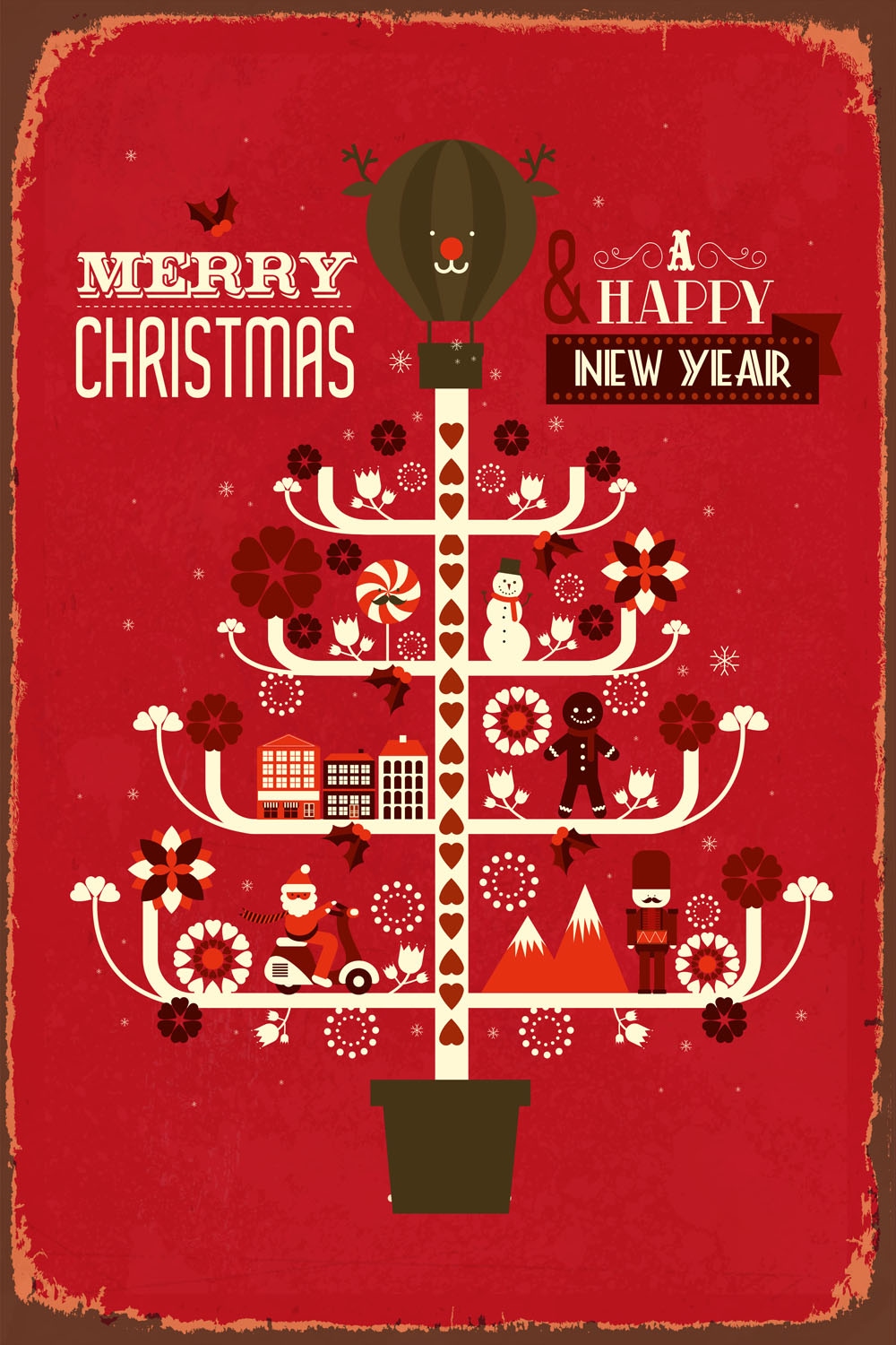 queence Alu-Dibond-Druck »Weihnachtsbaum« Weihnachten | Weihnachtsbaum 1 Stk. tlg. Merry Christmas, Schild