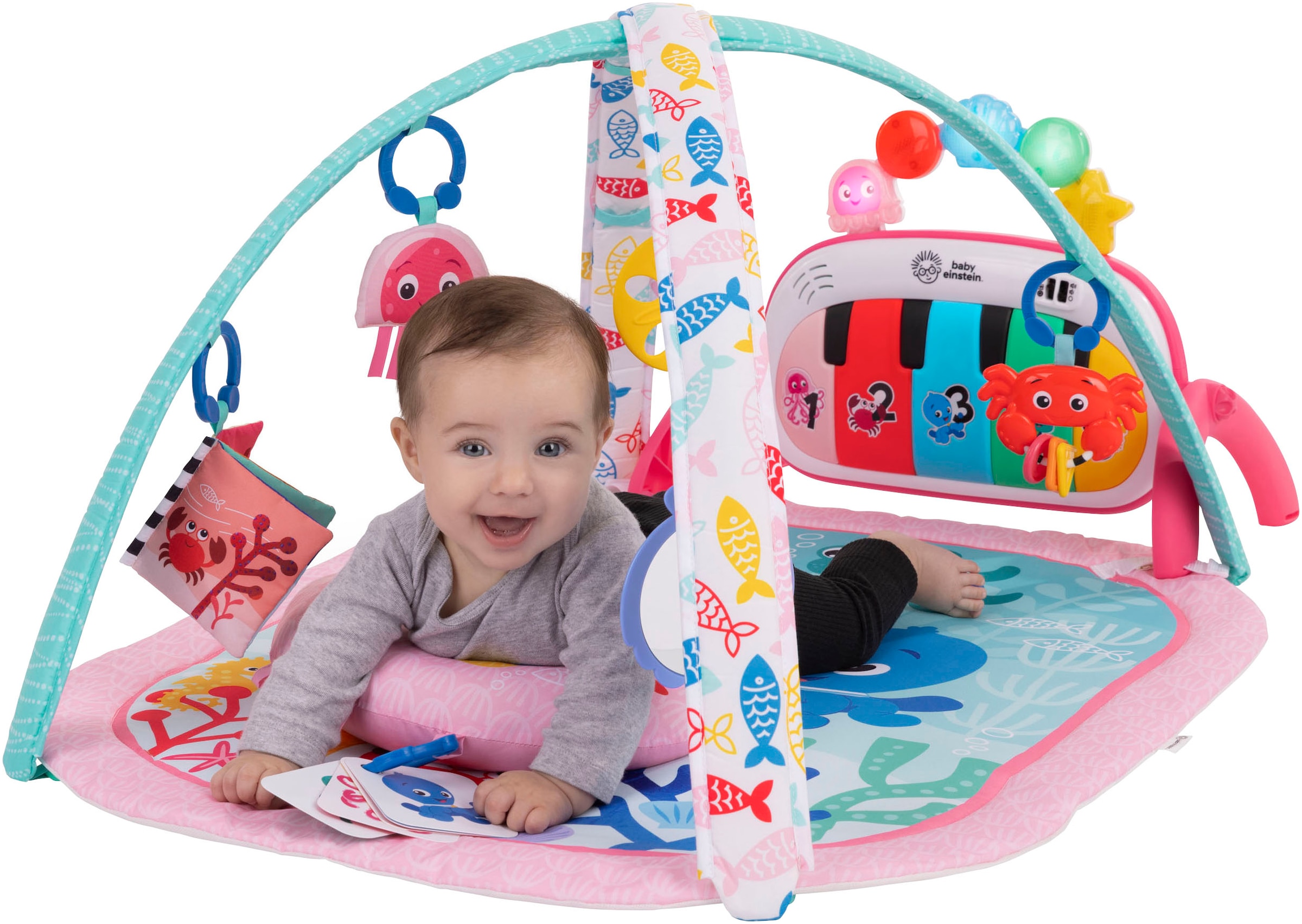 Baby Einstein Spielbogen »4-in-1 Kickin’ Tunes Jellyfish Jamboree Music & Language Discovery Gym« mit Soundeffekt