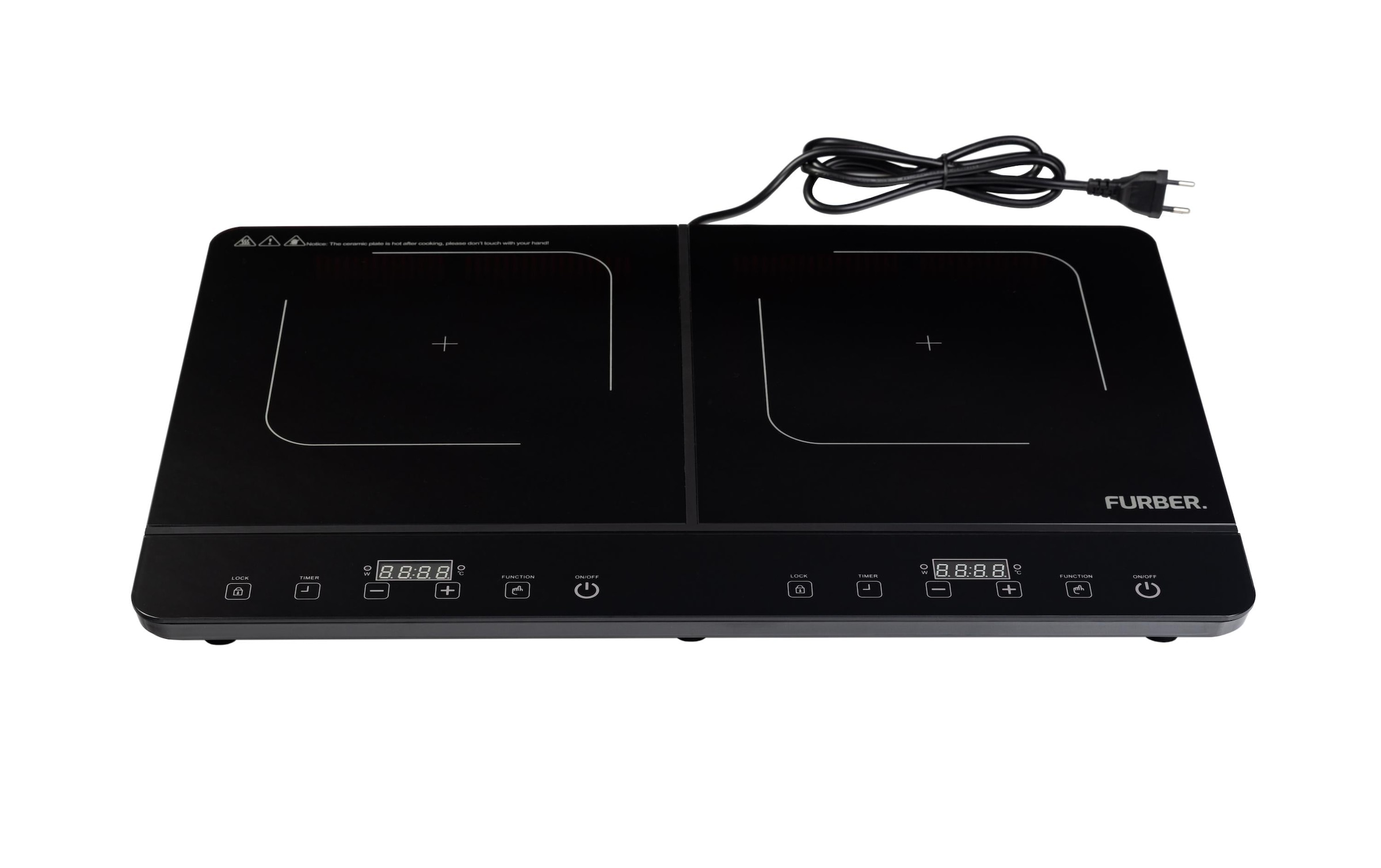 FURBER Doppel-Induktionskochplatte »Calore 2300 W doppel«