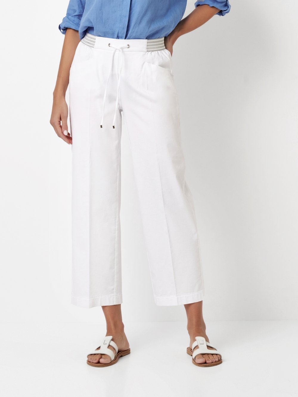 TONI Pantalon 7/8 »Sue Wide 7/8«  aus sommerlich leichtem Baumwollmix, mit Dehnbund