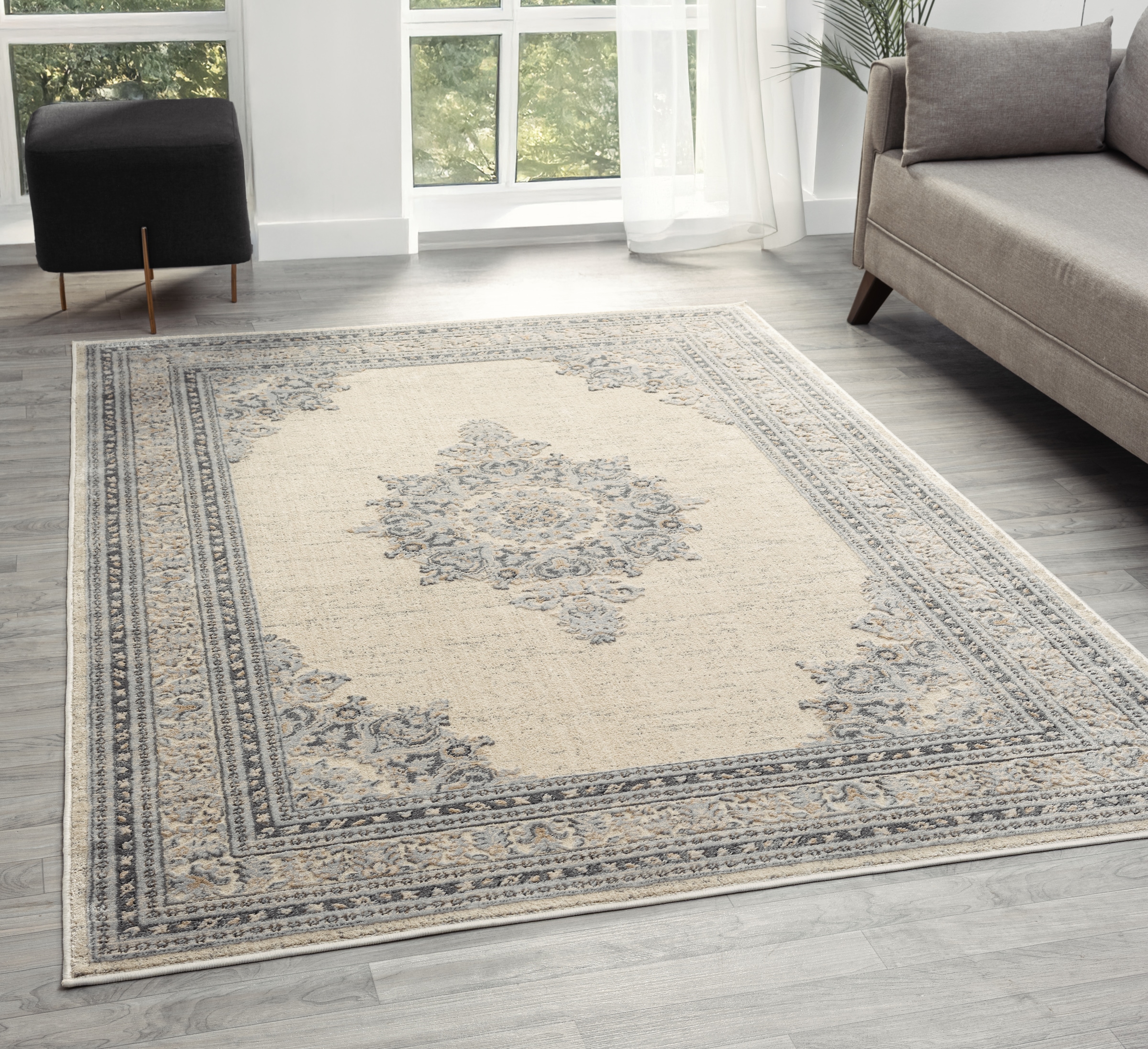 GOODproduct Teppich »Banli, Vintage-Look, Orient-Optik« rechteckig 9 mm Höhe dezenter Glanz, Schrumpf-Garn-Effekt, Wohnzimmer, Schlafzimmer