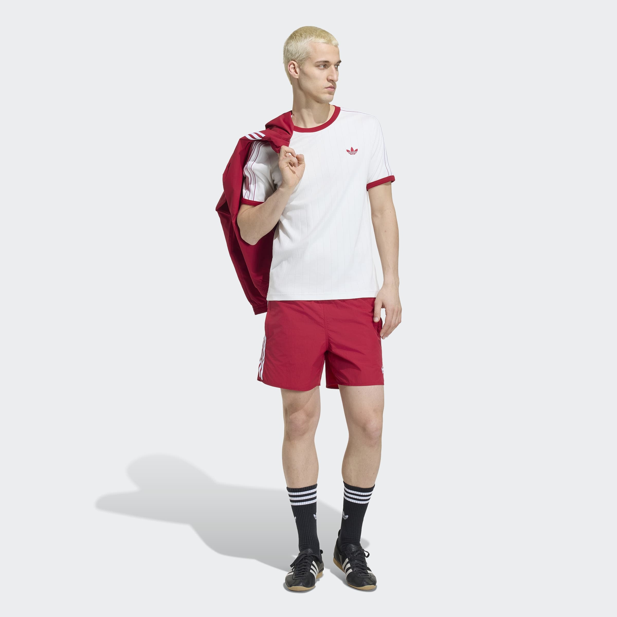 adidas Originals T-shirt »DROP NEEDLE 3-STREIFEN« pour adultes, style sportif, longueur normale, manches courtes