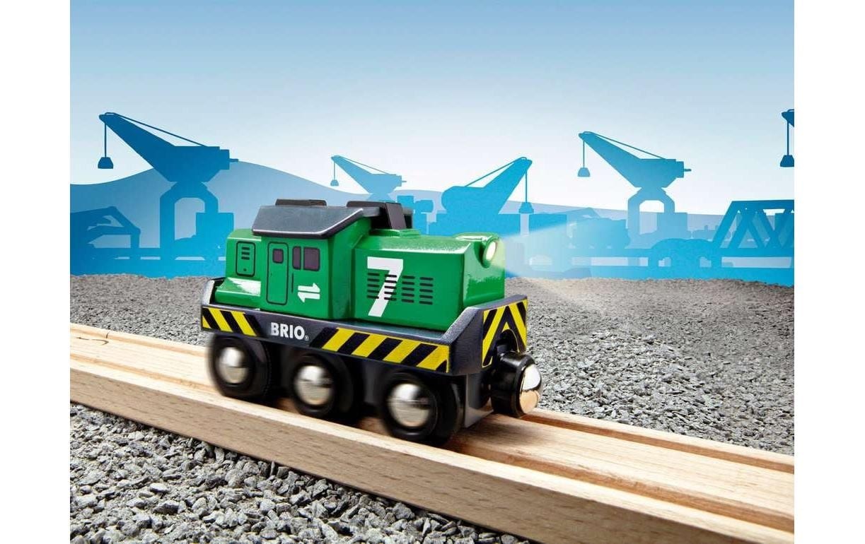 BRIO® Locomotive de train jouet »Batterie-Frachtlok«